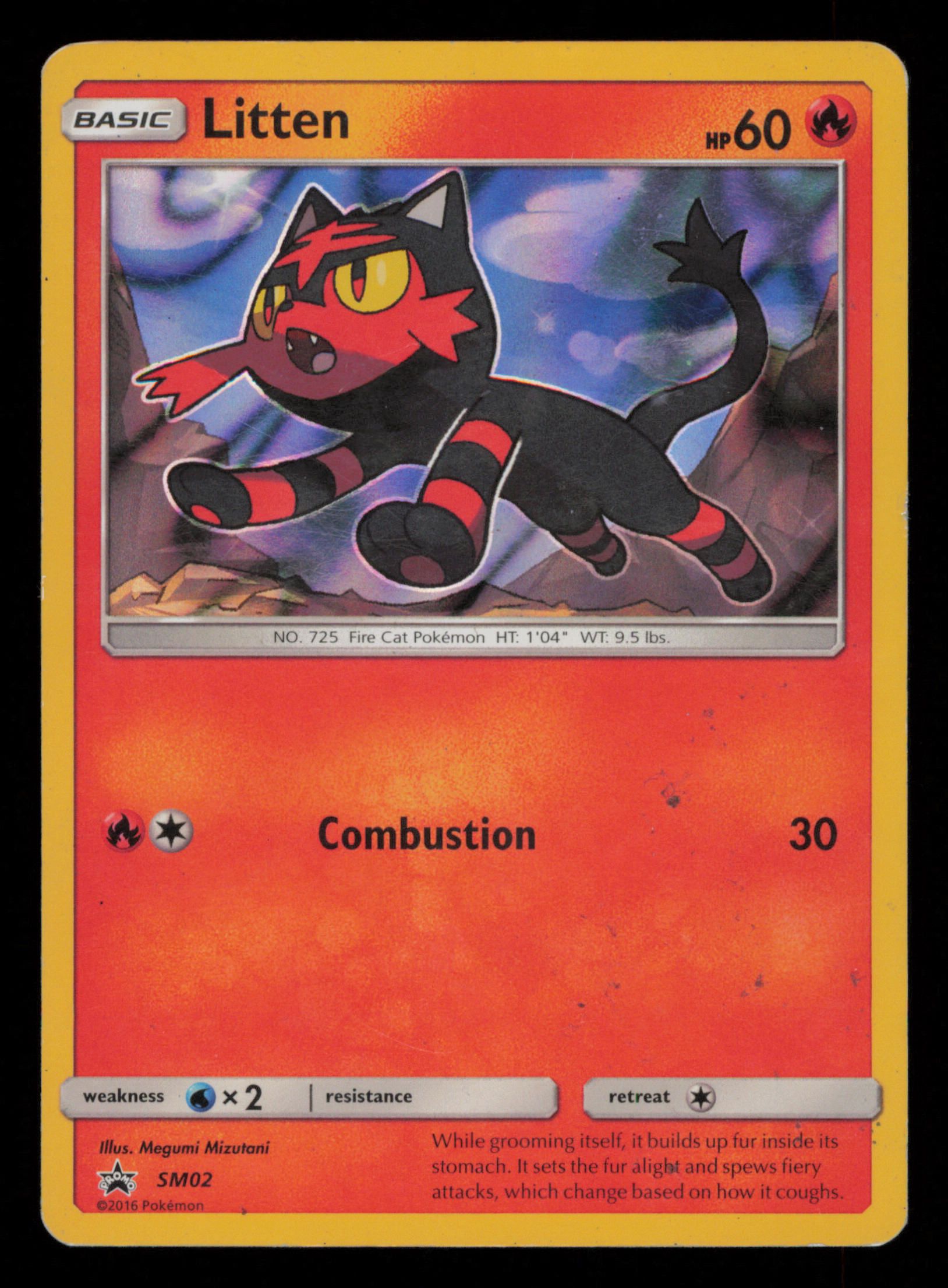 Litten SM02 Promo SM Black Star Promos Pokemon