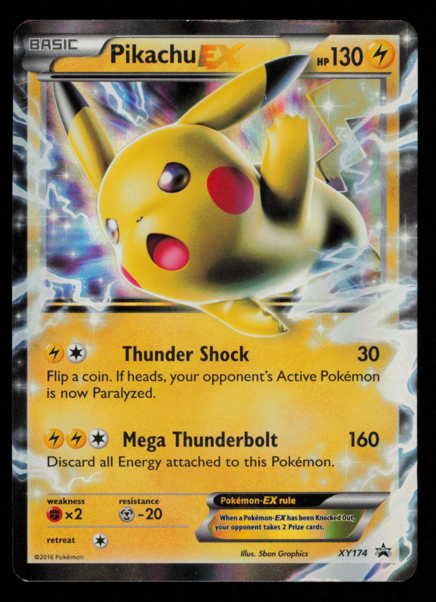 Pikachu EX XY174 Promo XY Black Star Promos Pokemon