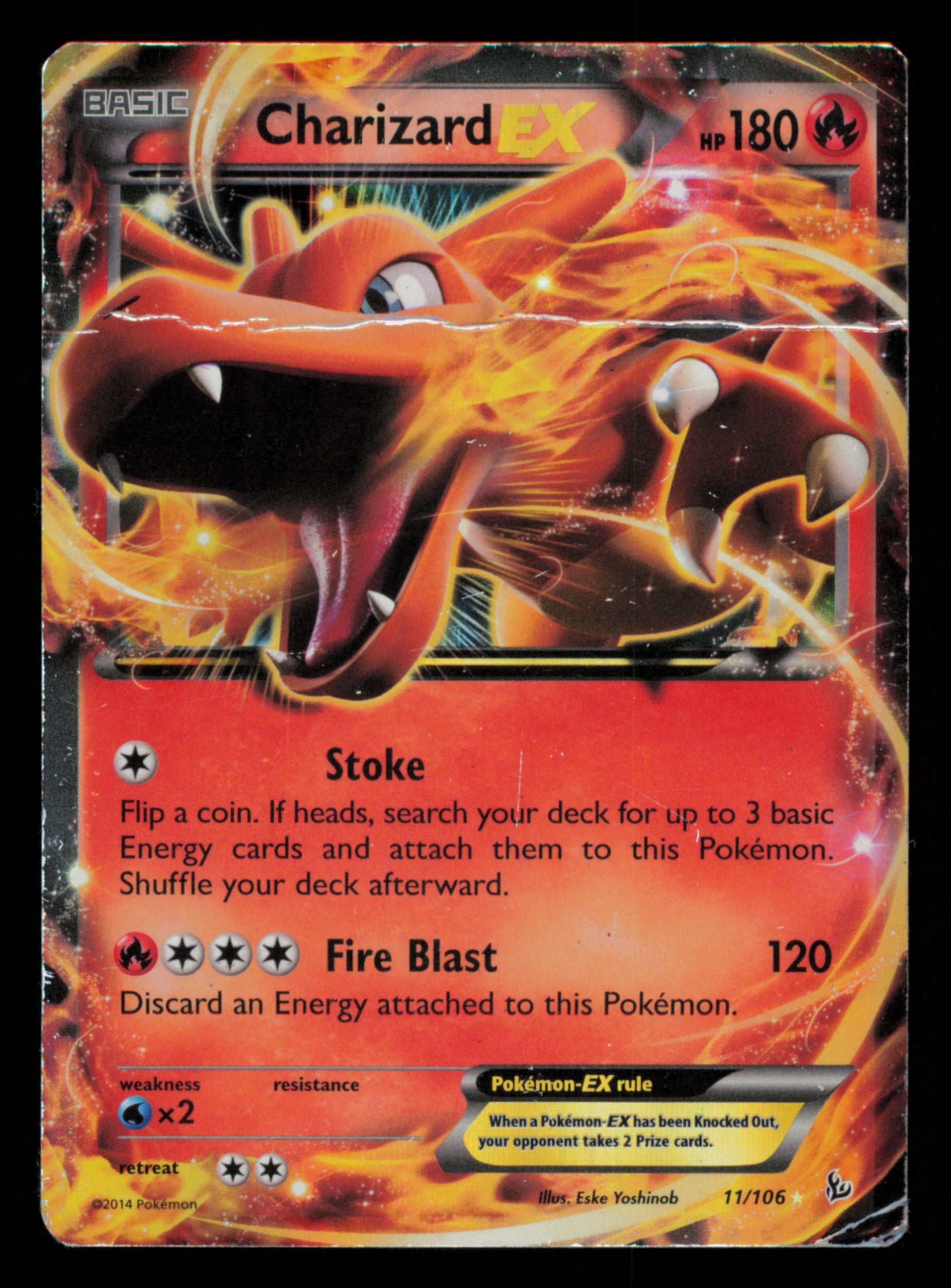 Charizard EX 11/106 Holo Rare EX Flashfire Pokemon