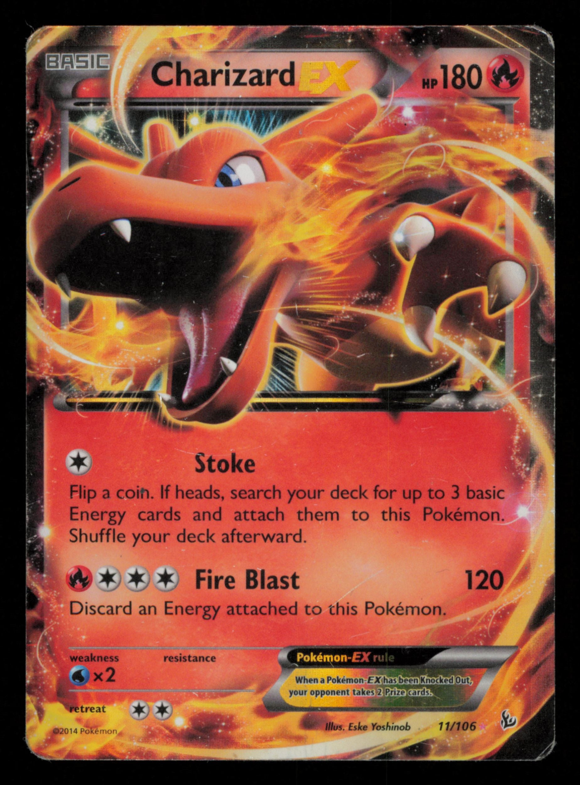 Charizard EX 11/106 Holo Rare EX Flashfire Pokemon