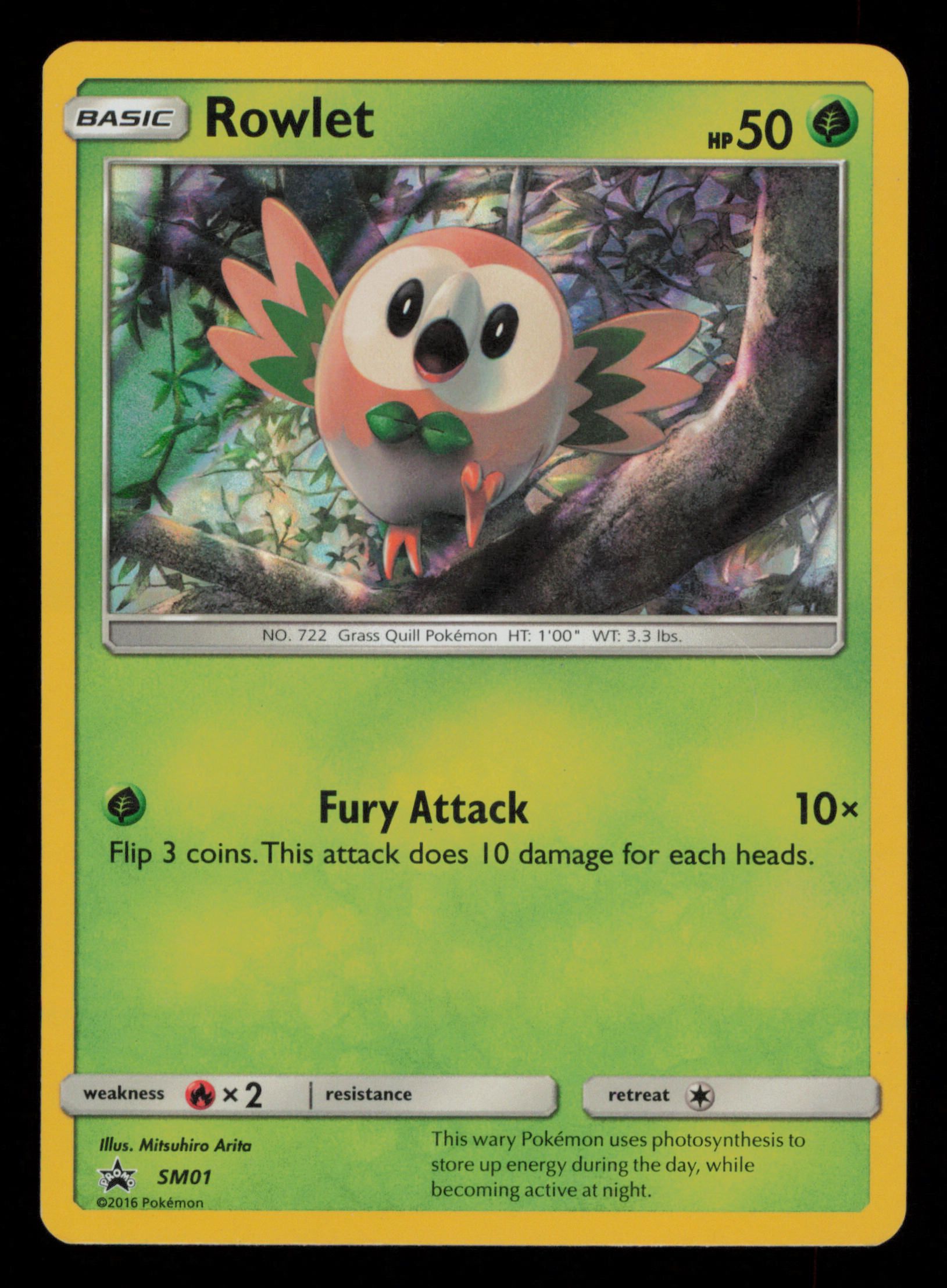 Rowlet SM01 Promo SM Black Star Promos Pokemon
