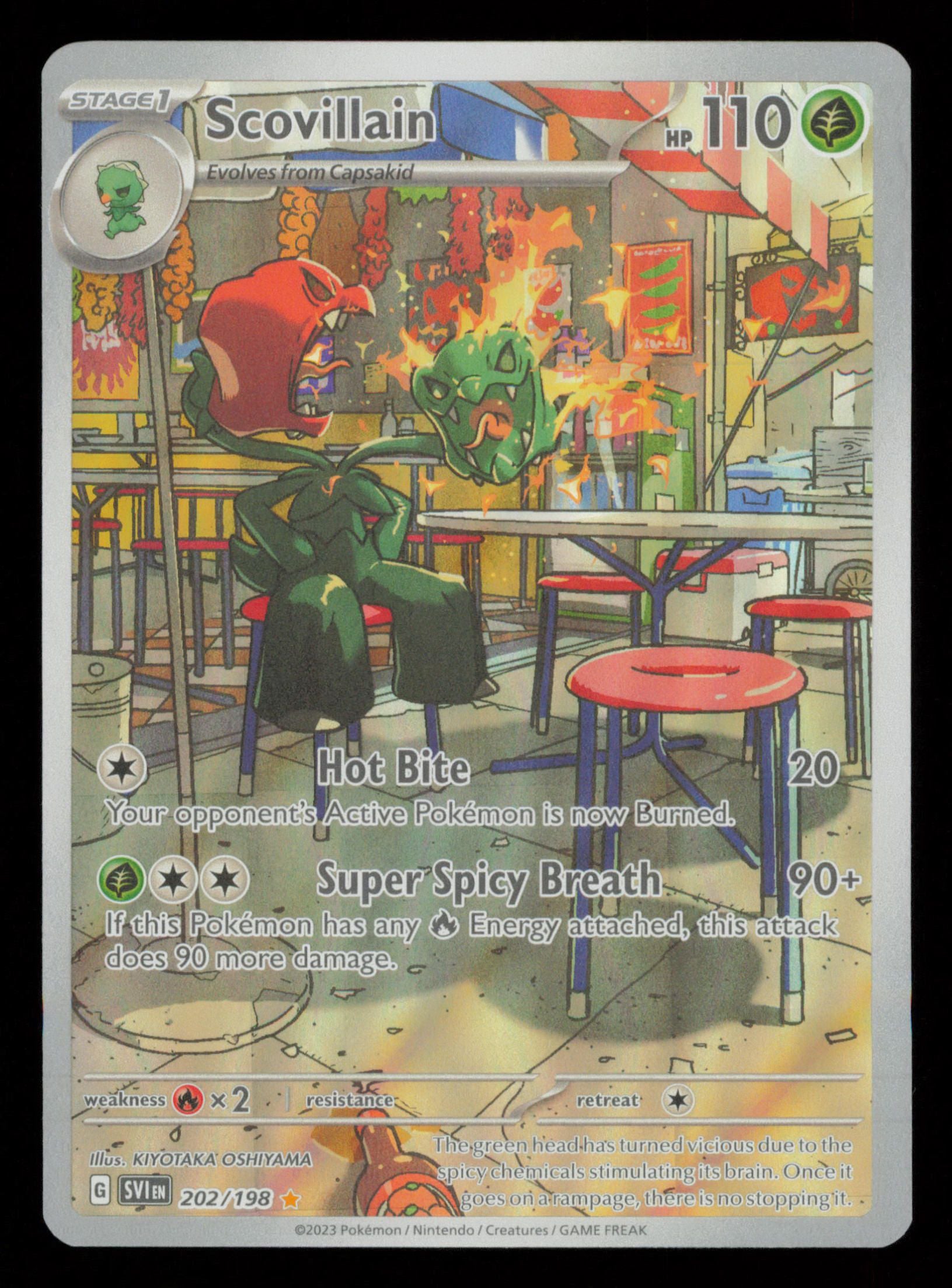 Scovillain 202/198 Illustration Rare Scarlet & Violet Pokemon