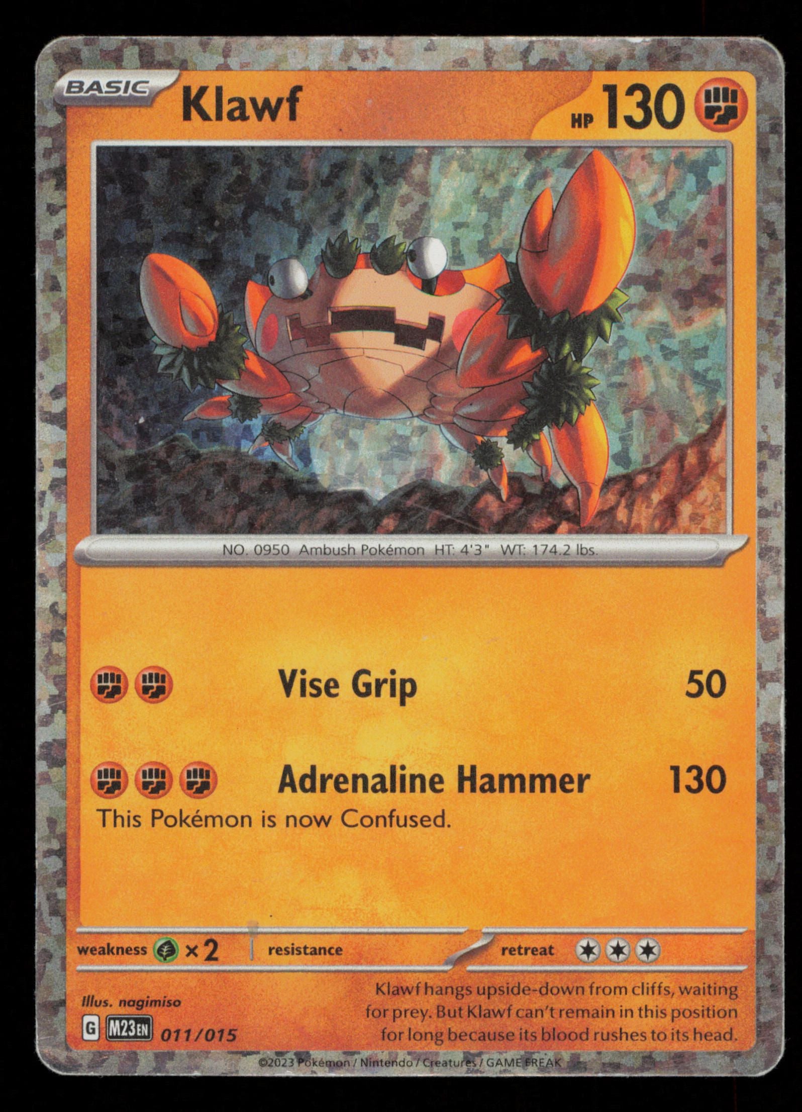 Klawf 011/015 holo Promo McDonald's Collection 2023 Pokemon