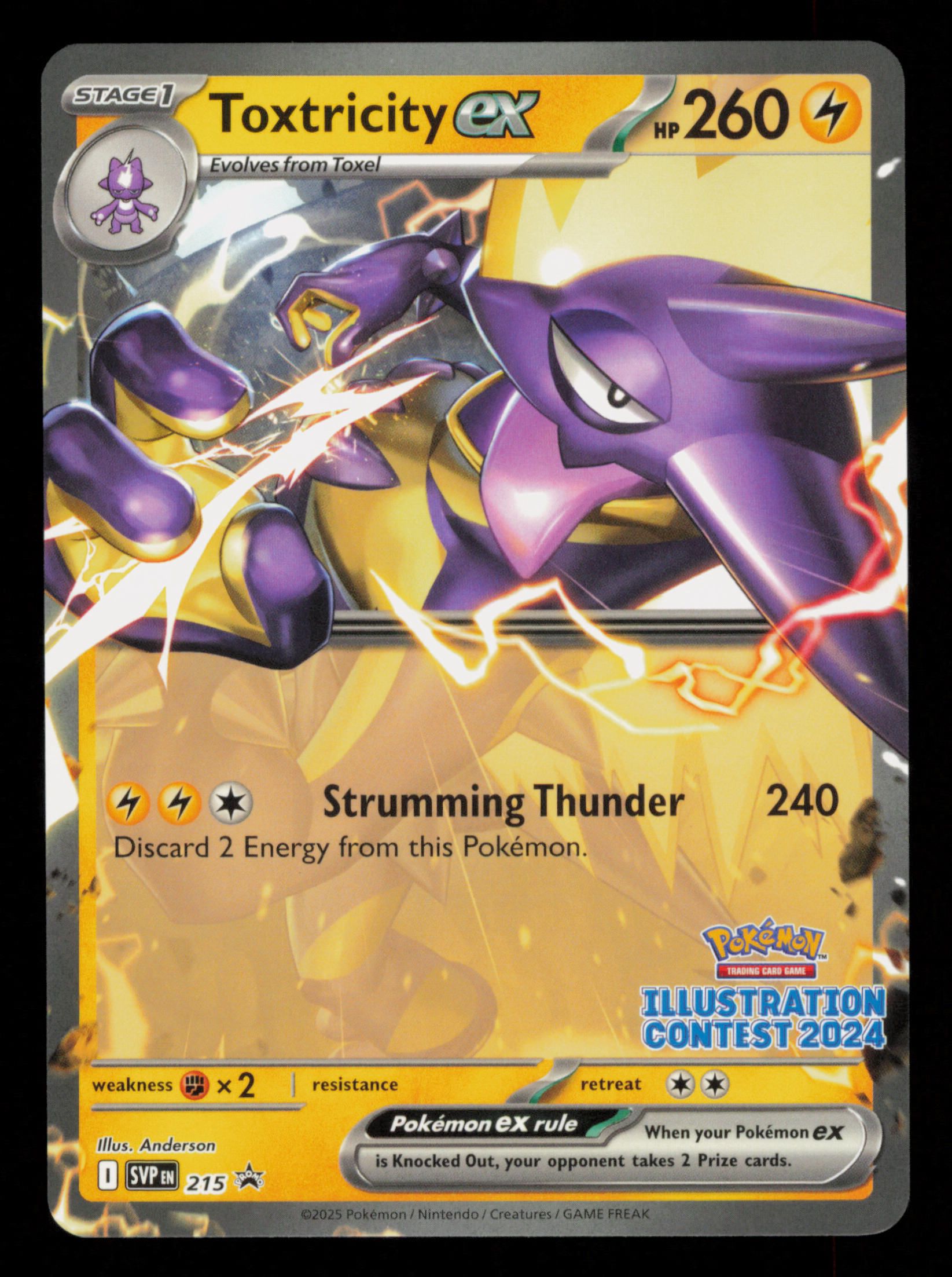 Toxtricity ex 215 Promo Scarlet & Violet Pokemon