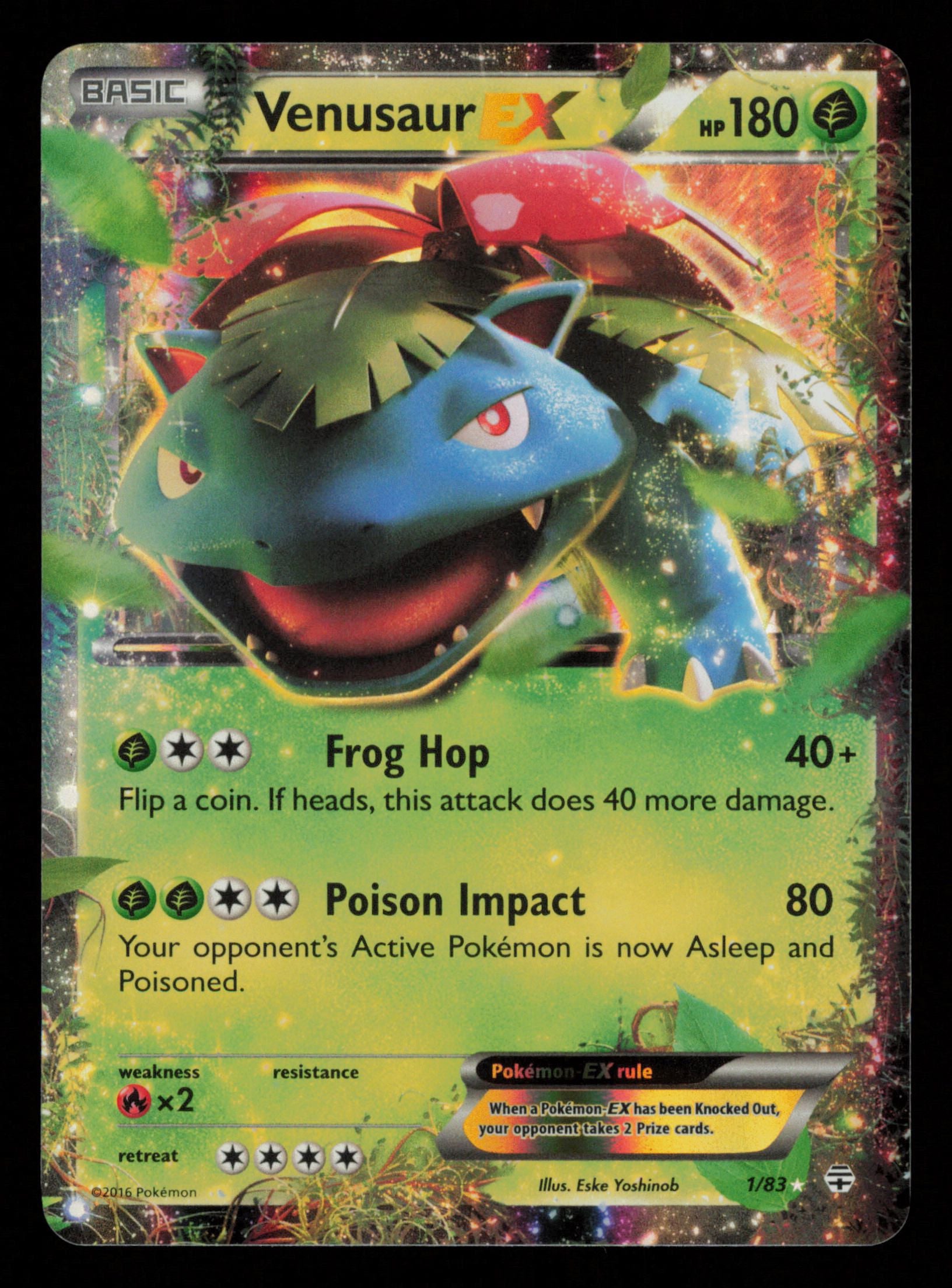 Venusaur EX 1/83 Holo Rare EX Generations Pokemon