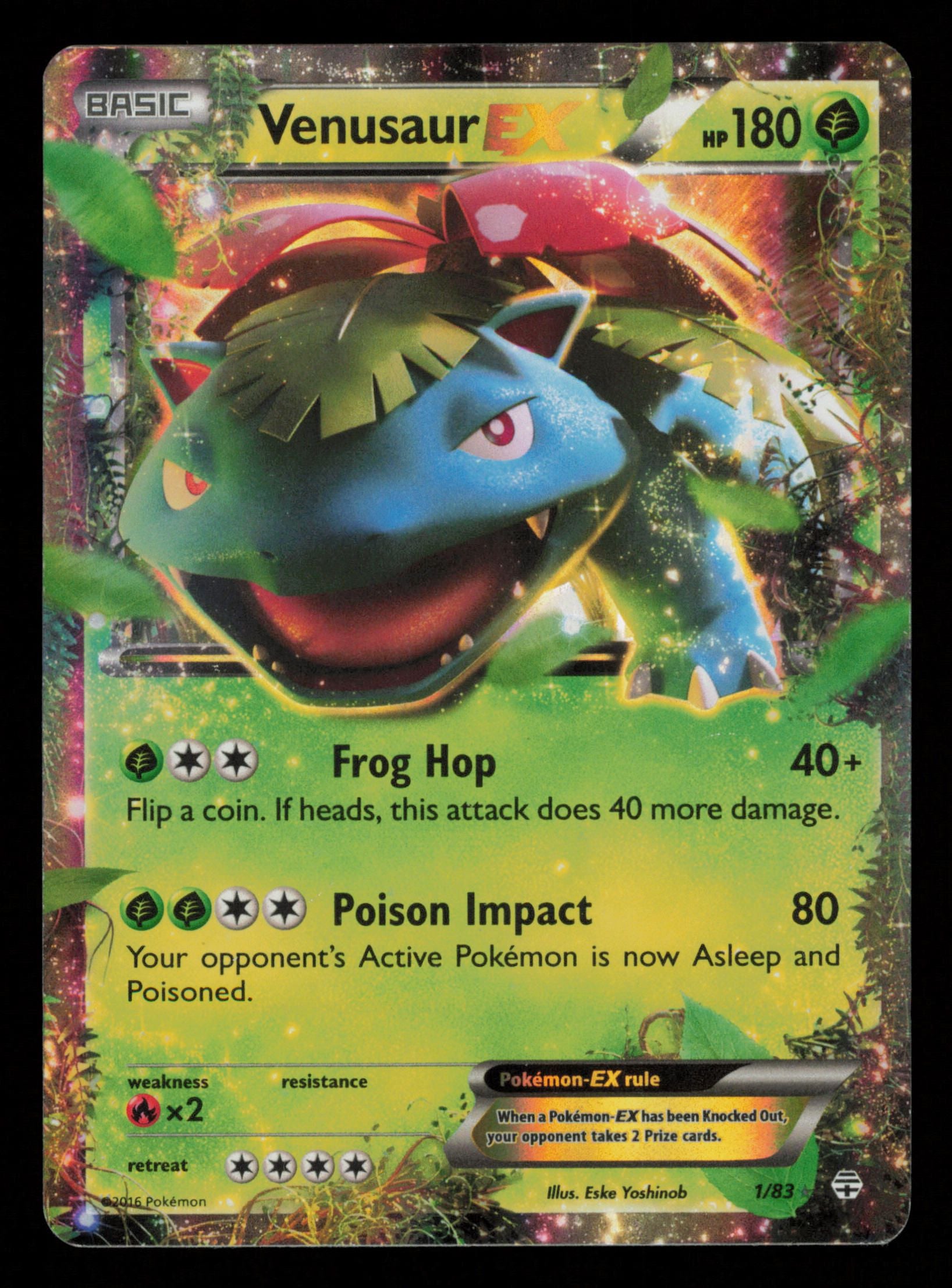 Venusaur EX 1/83 Holo Rare EX Generations Pokemon