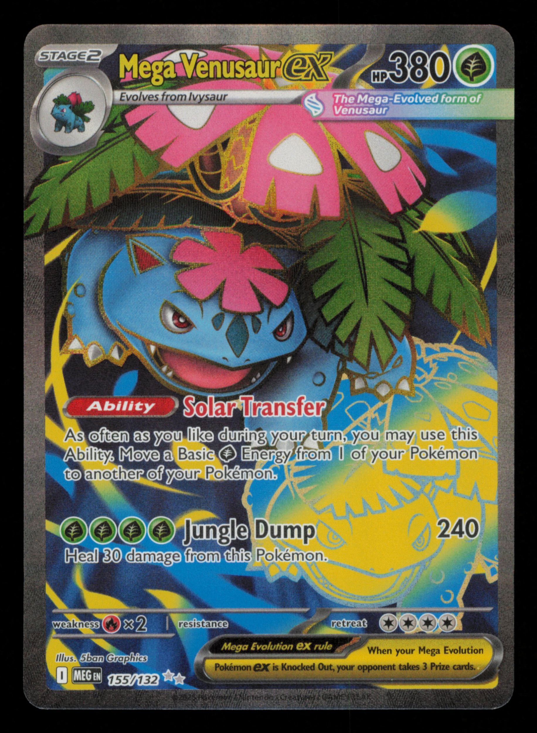 Mega Venusaur ex 155/132 Ultra Rare Mega Evolution Pokemon