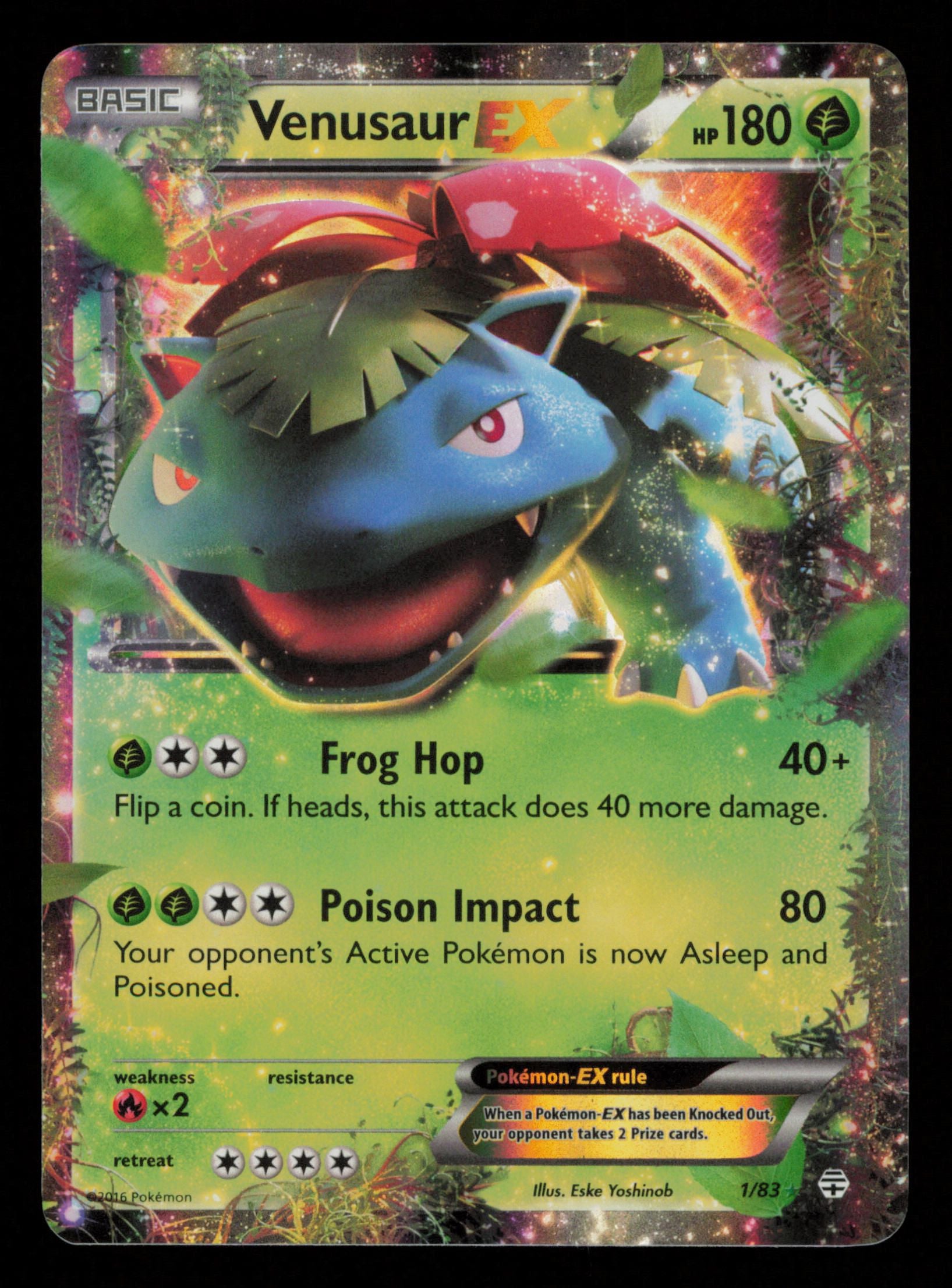 Venusaur EX 1/83 Holo Rare EX Generations Pokemon