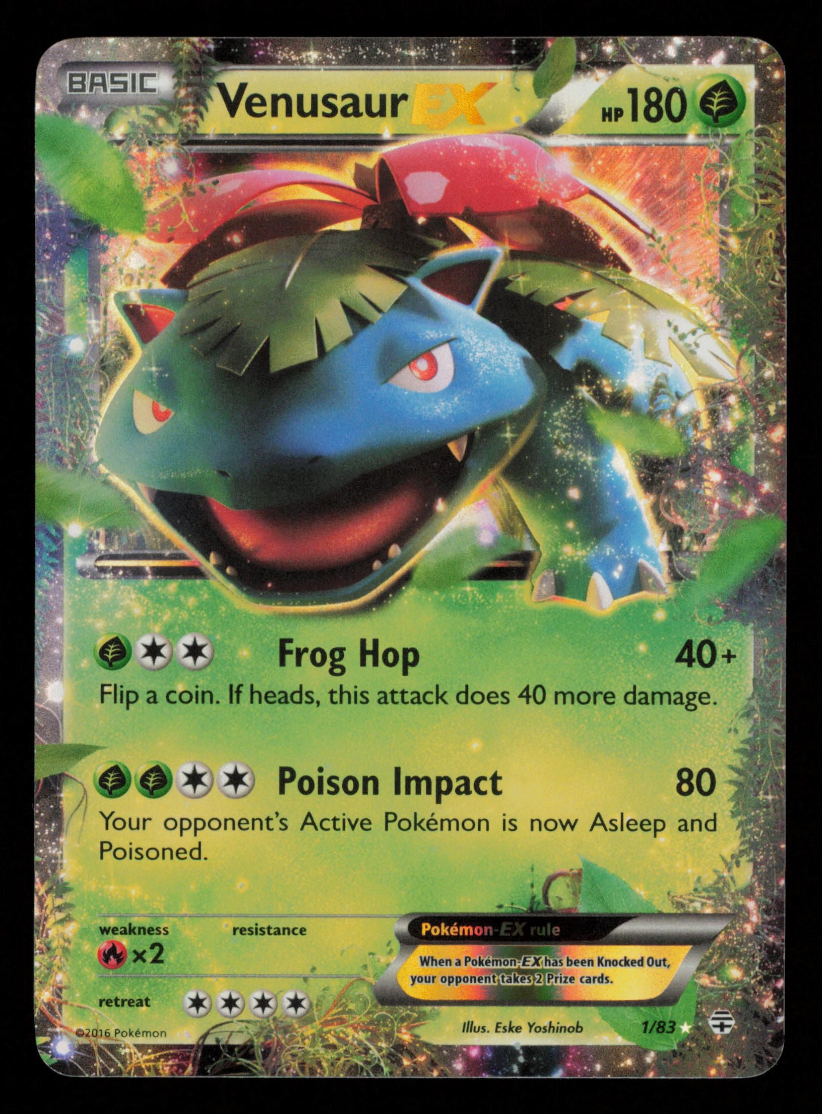Venusaur EX 1/83 Holo Rare EX Generations Pokemon
