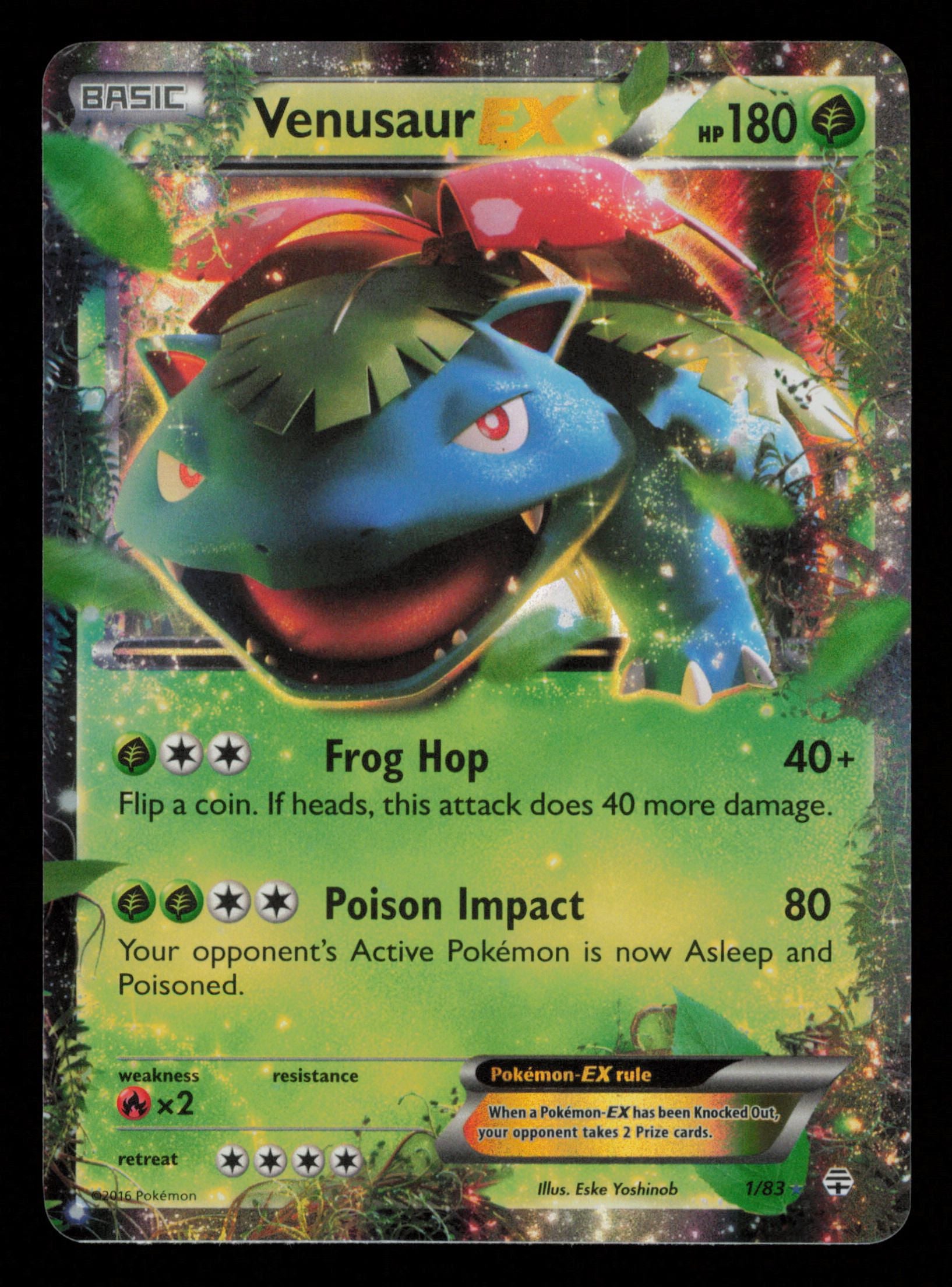 Venusaur EX 1/83 Holo Rare EX Generations Pokemon