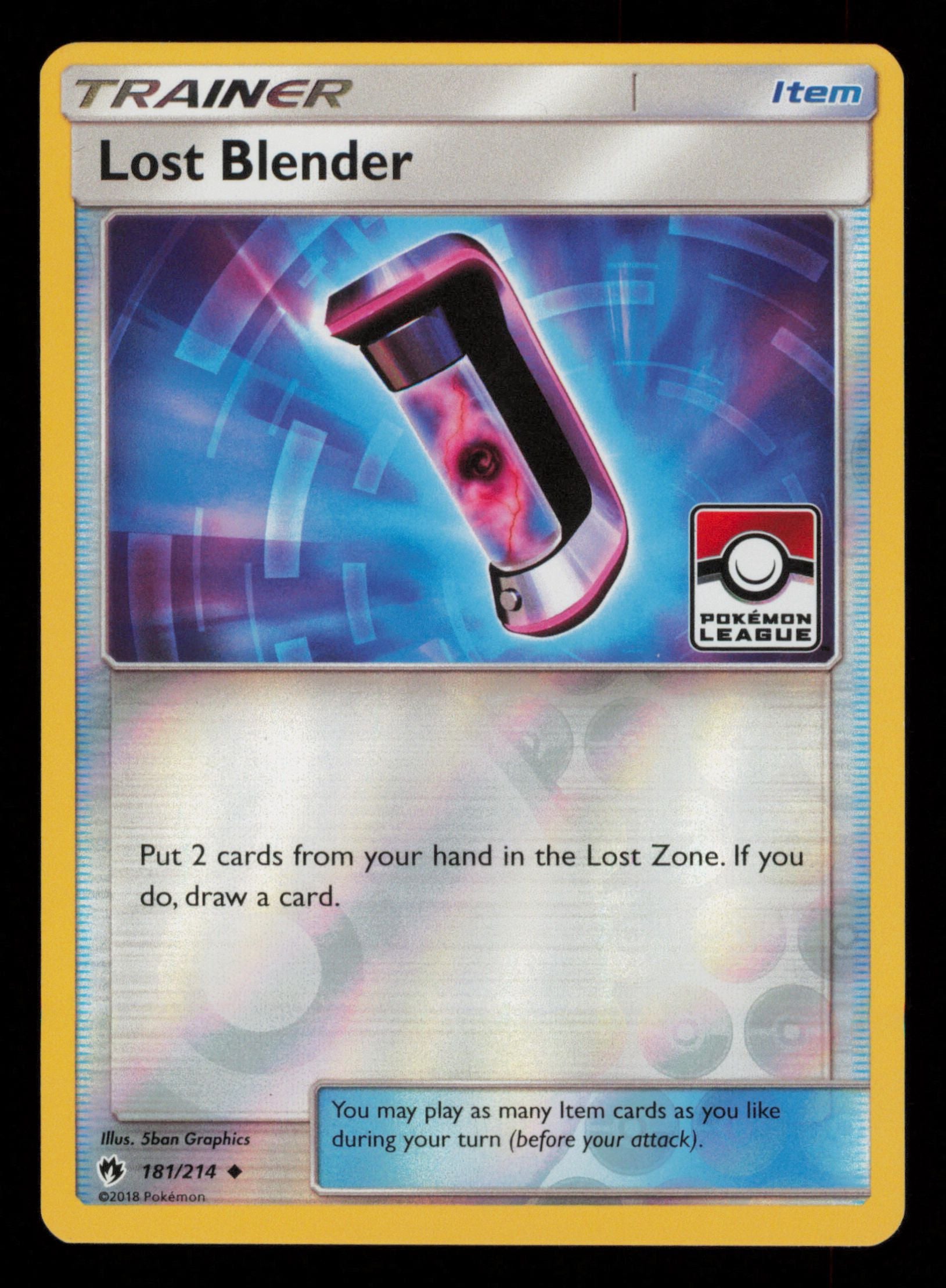 Lost Blender 181/214 Uncommon Lost Thunder  Championship Card Pokemon