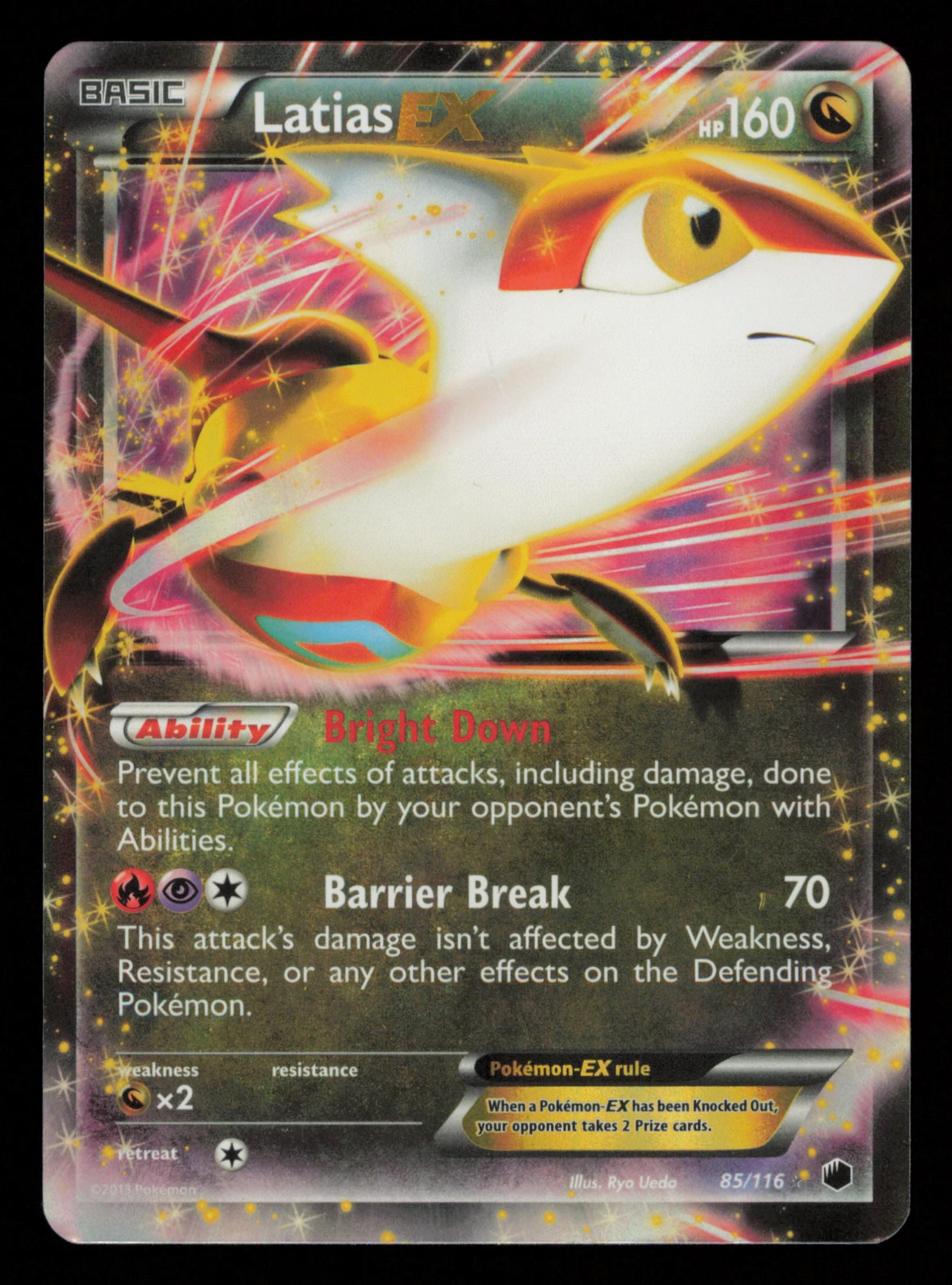Latias EX 85/116 Holo Rare EX Plasma Freeze Pokemon