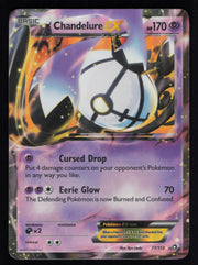 Chandelure EX 77/113 Holo Rare EX Legendary Treasures Pokemon