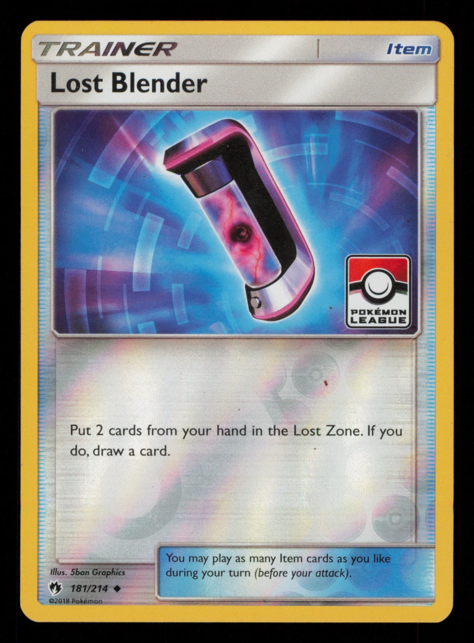 Lost Blender 181/214 Uncommon Lost Thunder Championship Card Pokemon
