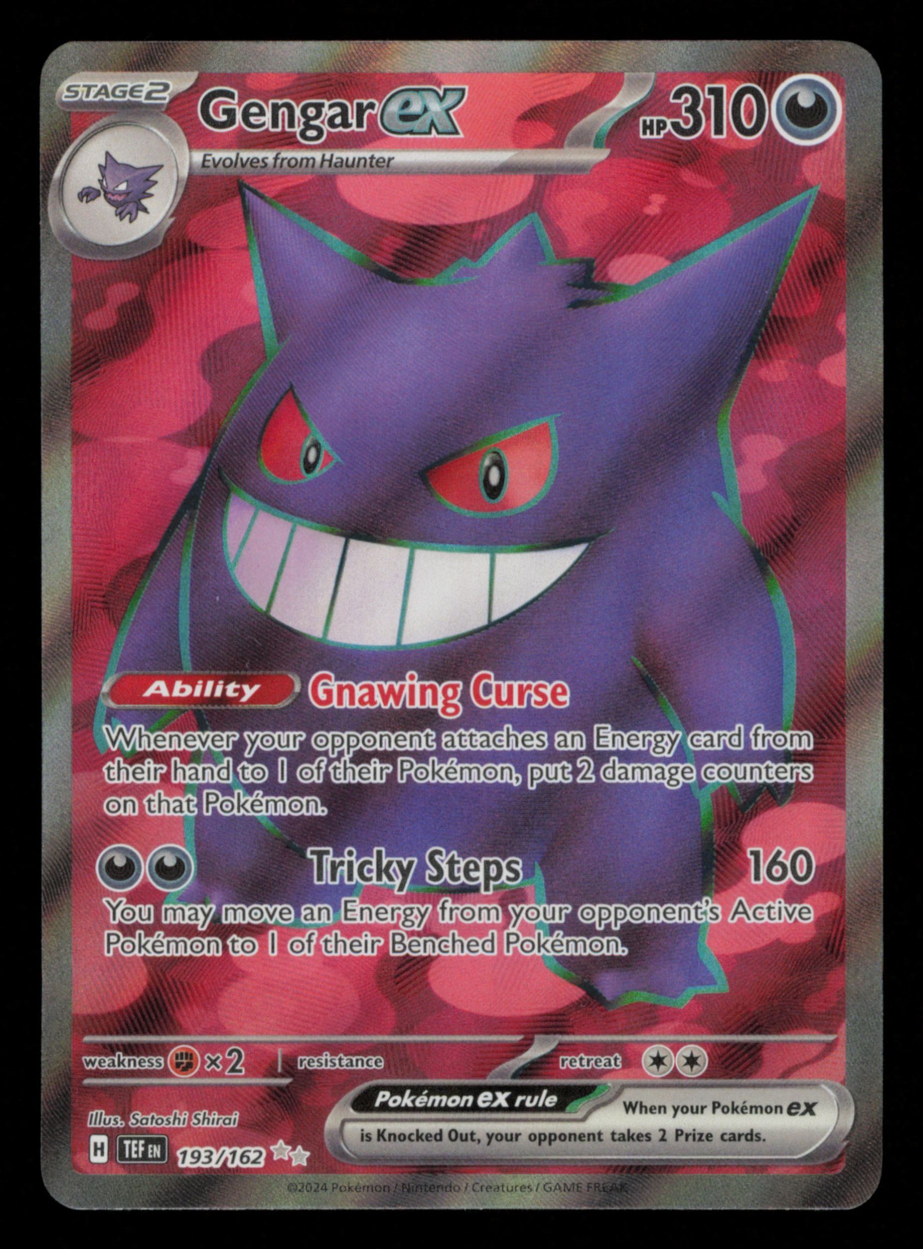 Gengar ex 193/162 Ultra Rare Temporal Forces Pokemon