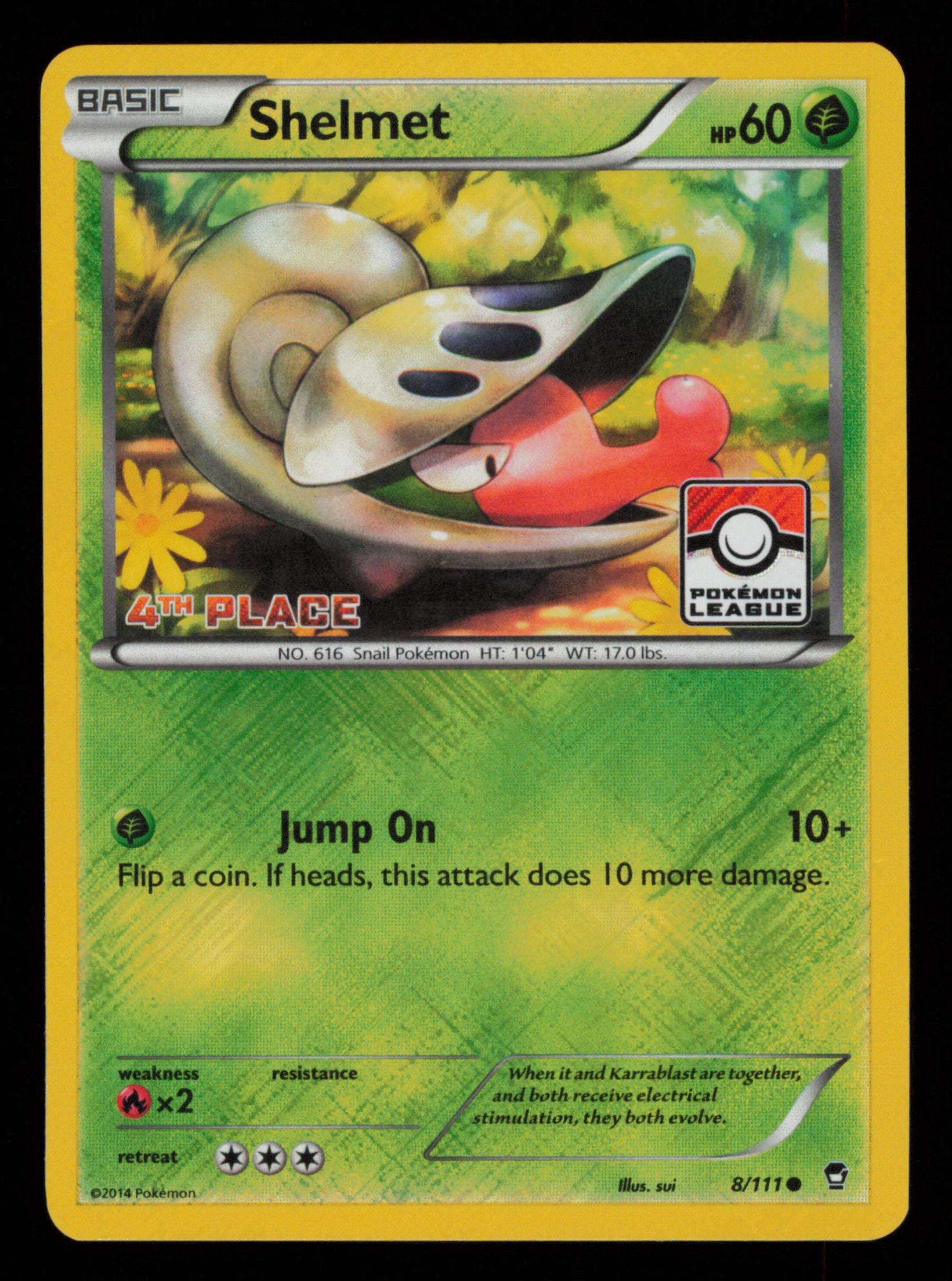 Shelmet 008/111 Holofoil Promo League & Championship Cards Pokemon