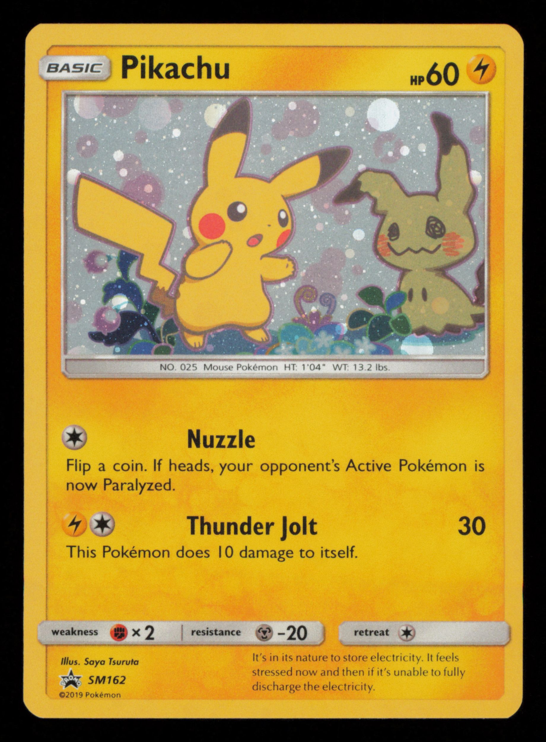 Pikachu SM162 Promo SM Black Star Promos Pokemon