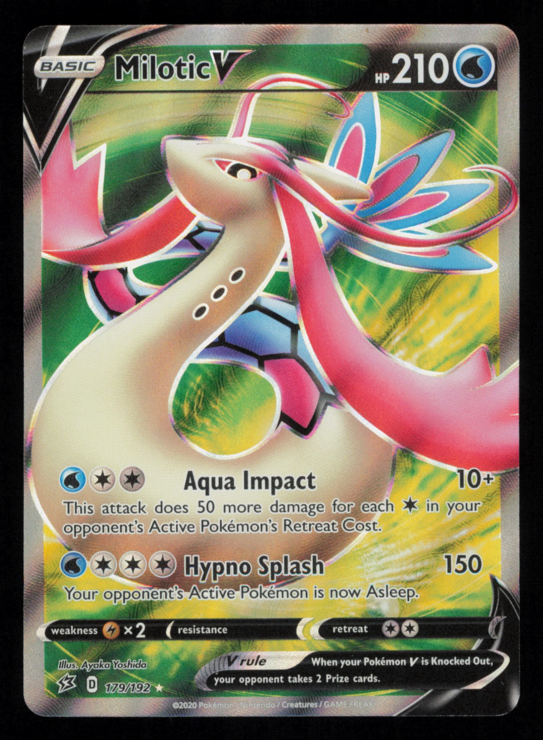 Milotic V 179/192 Rare Ultra Rebel Clash Pokemon