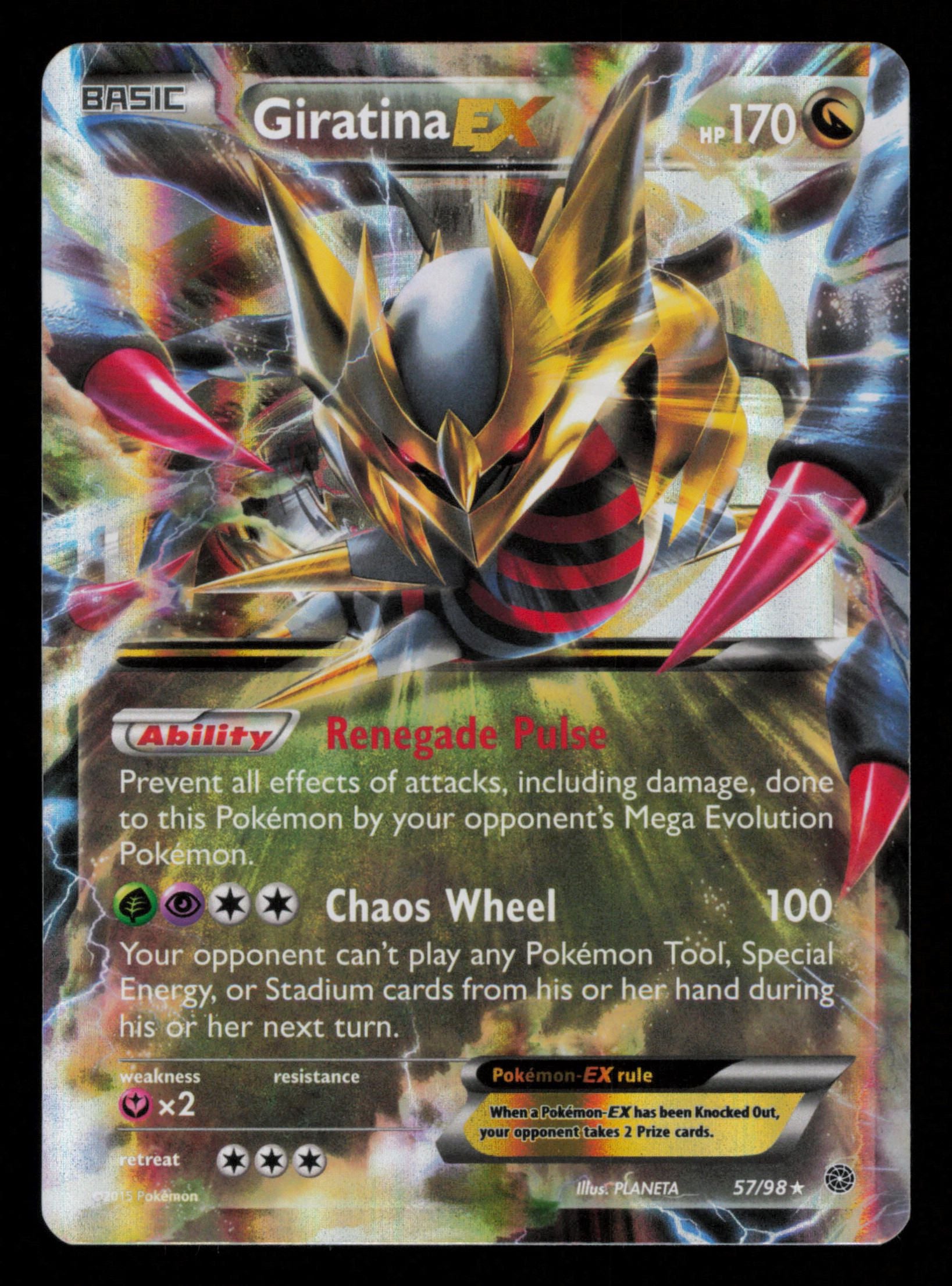 Giratina EX 57/98 Holo Rare EX Ancient Origins Pokemon