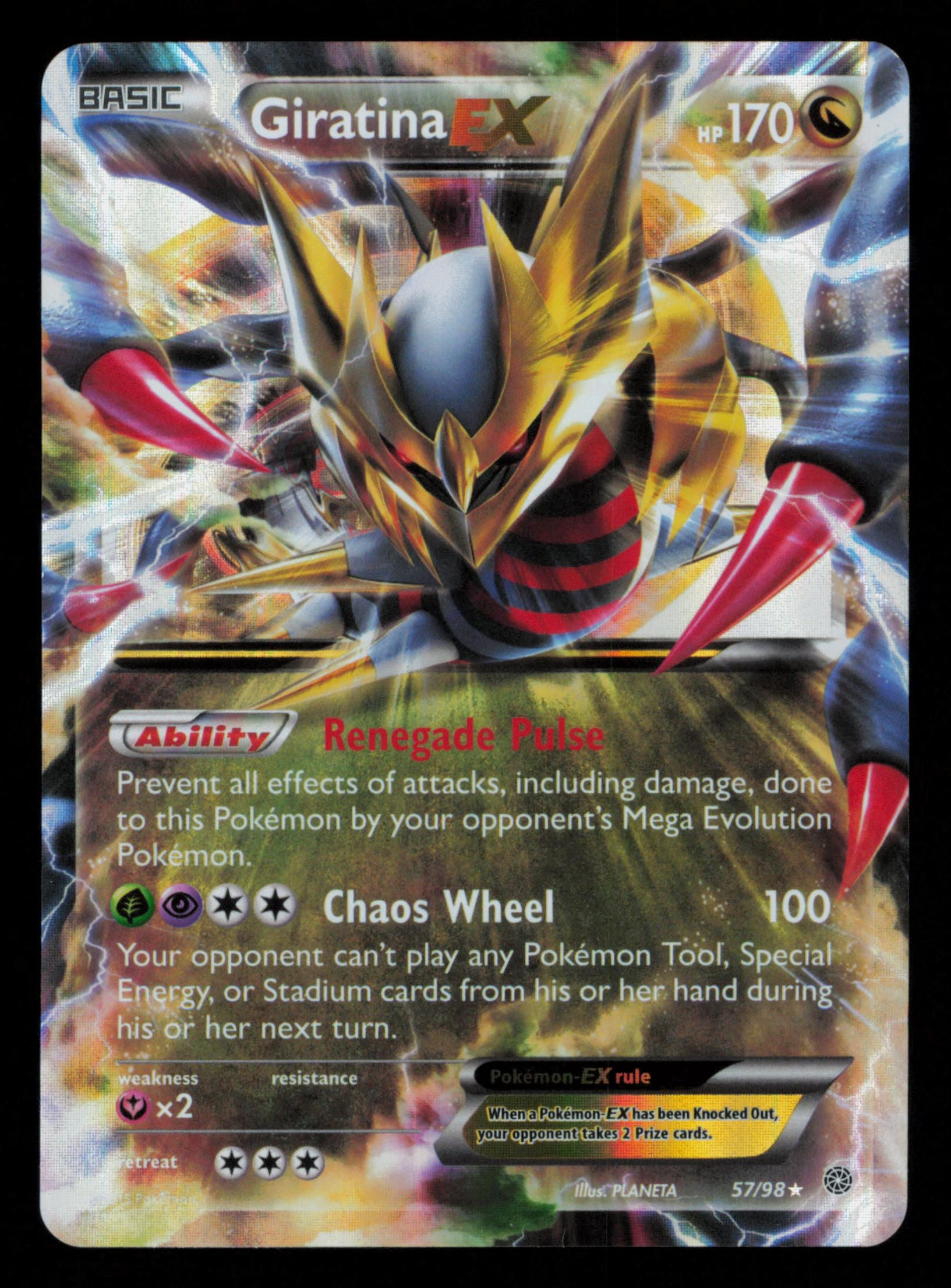 Giratina EX 57/98 Holo Rare EX Ancient Origins Pokemon