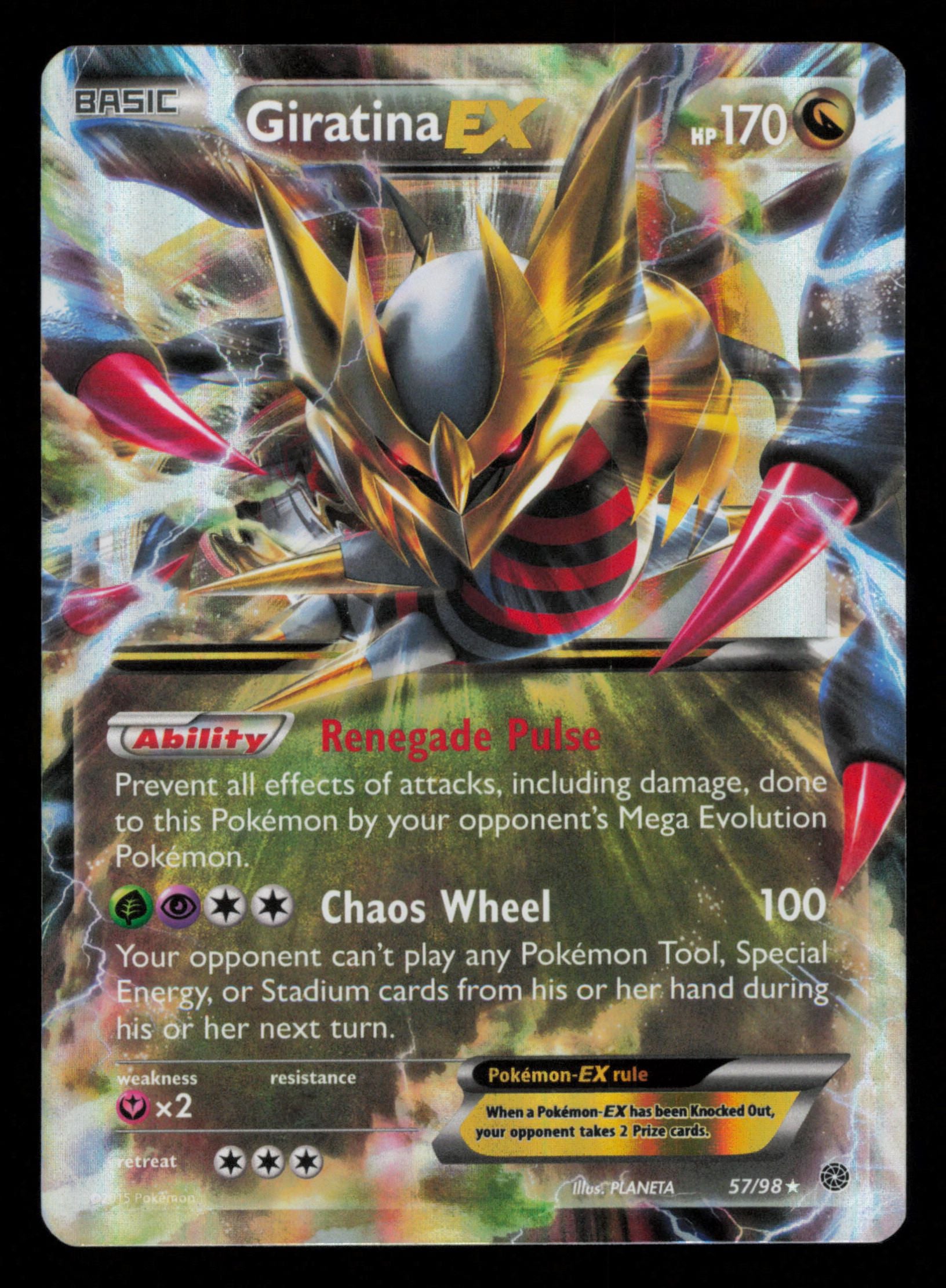 Giratina EX 57/98 Holo Rare EX Ancient Origins Pokemon