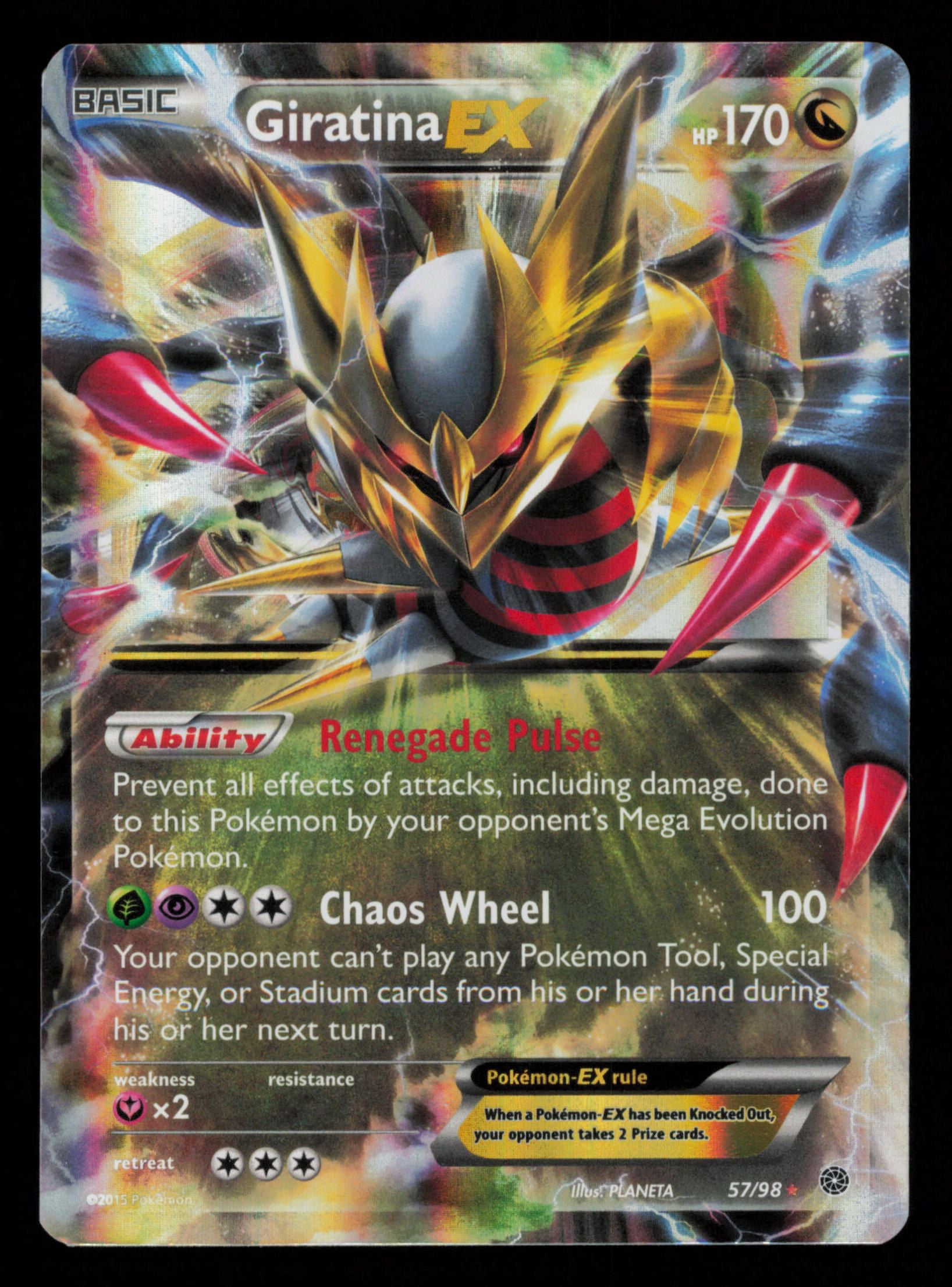 Giratina EX 57/98 Holo Rare EX Ancient Origins Pokemon