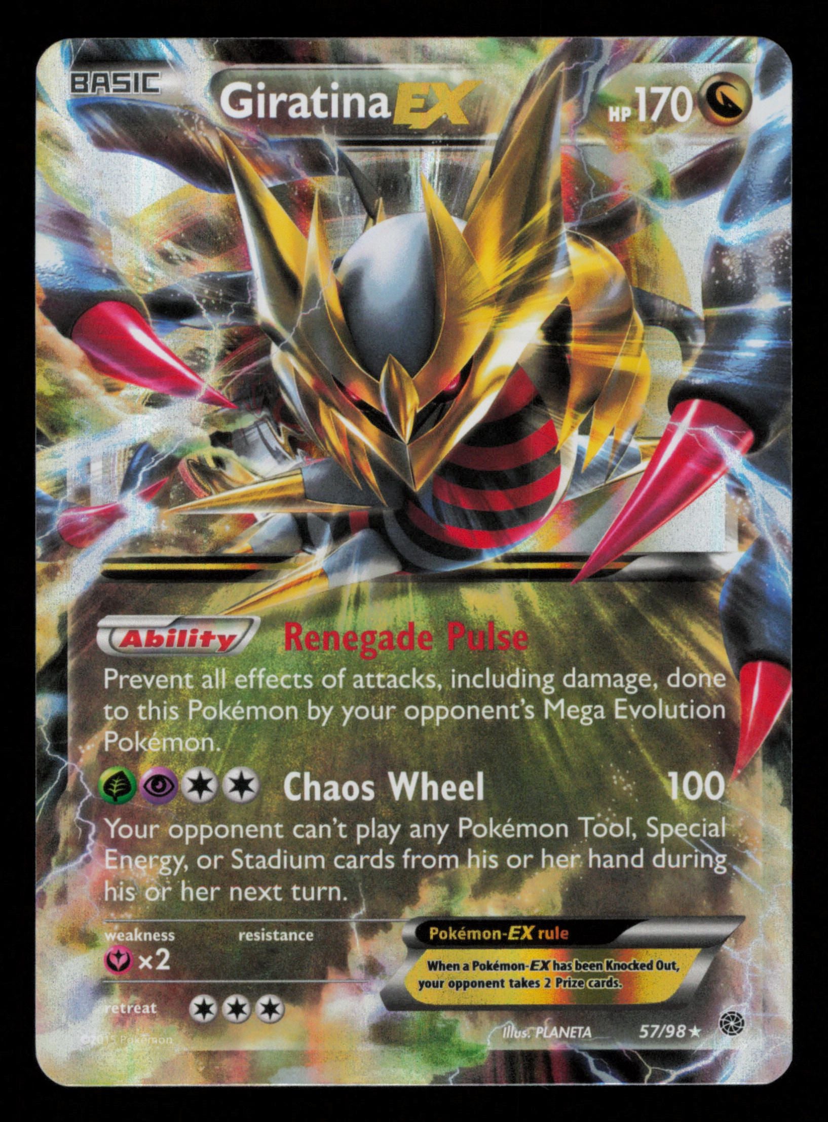 Giratina EX 57/98 Holo Rare EX Ancient Origins Pokemon