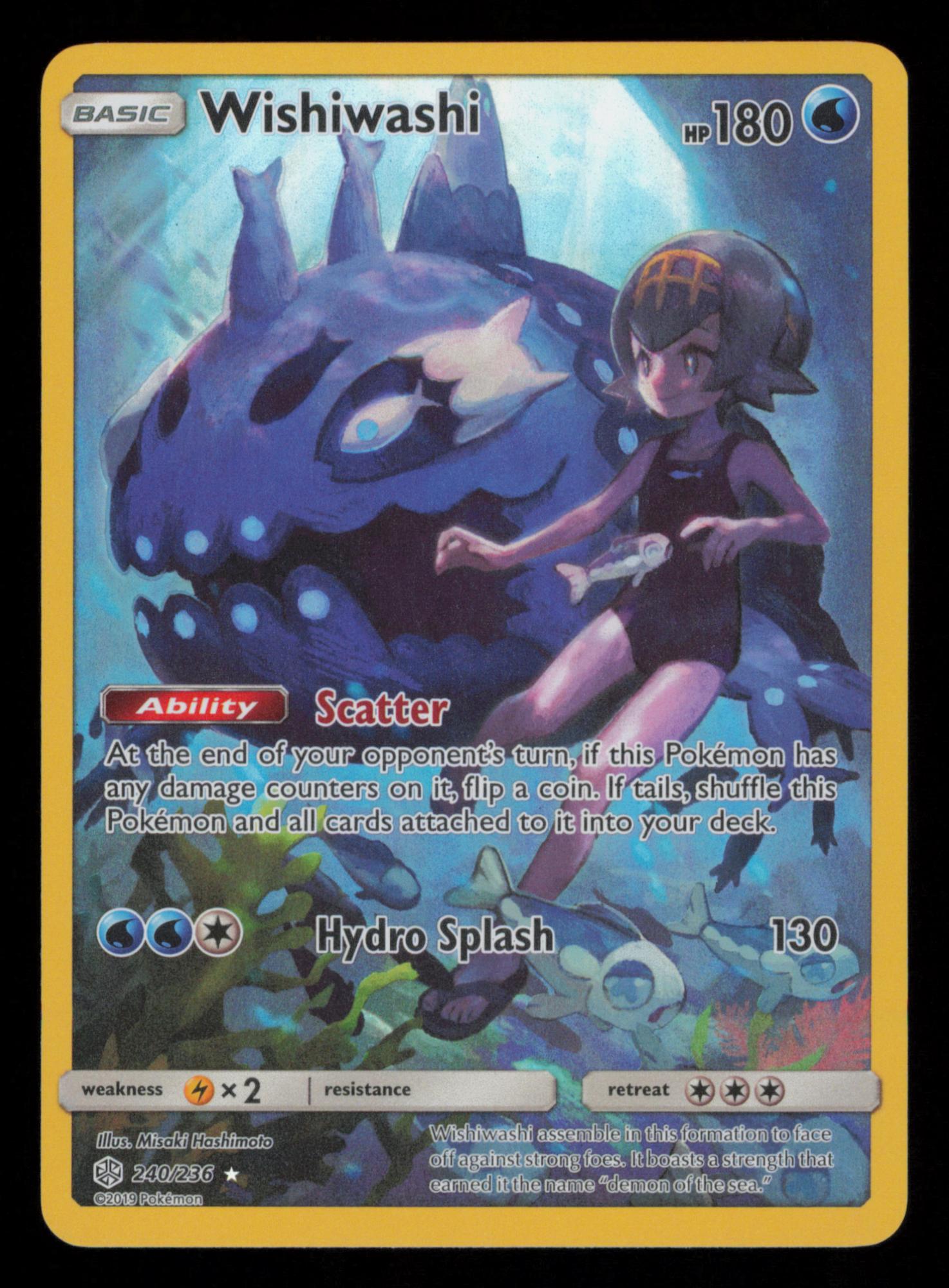 Wishiwashi 240/236 Secret Rare Cosmic Eclipse Pokemon
