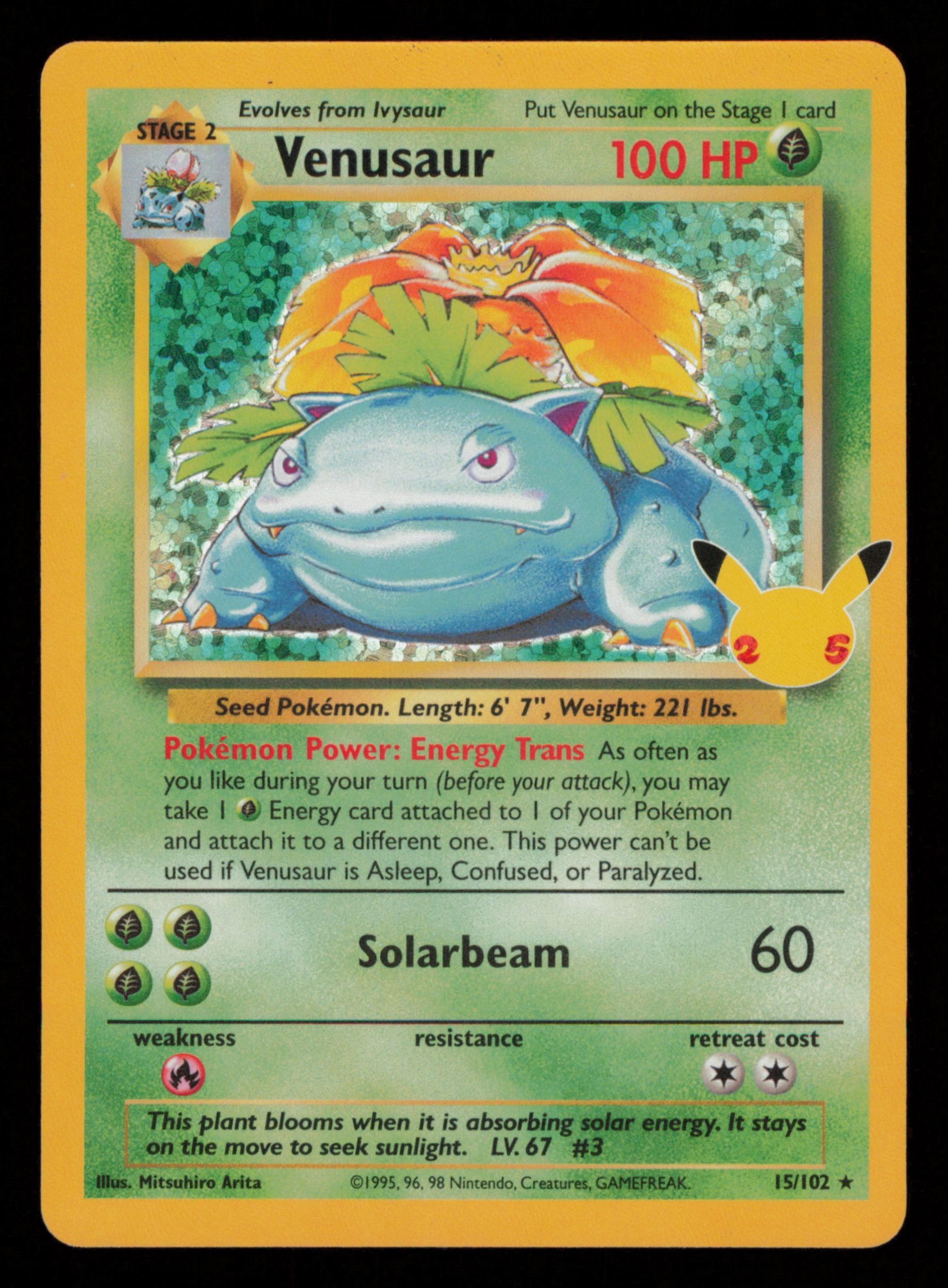 Venusaur 15/102 Classic Collection Celebrations: Classic Collection Pokemon