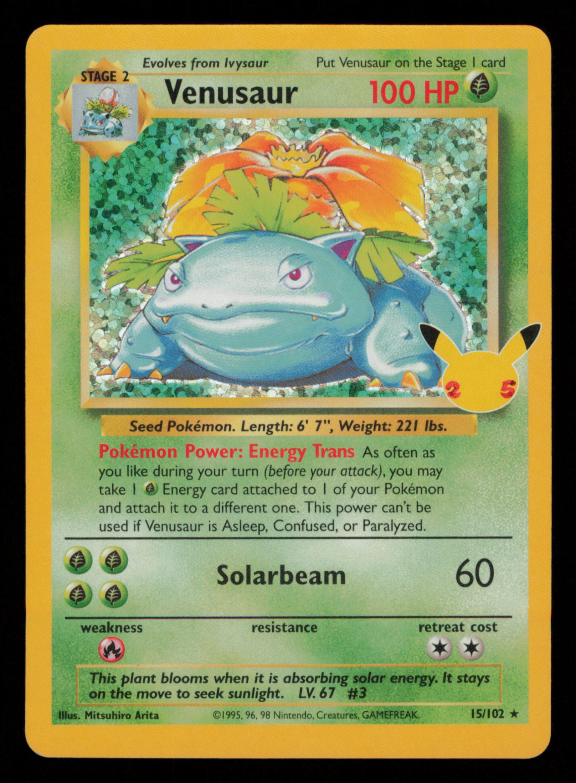 Venusaur 15/102 Classic Collection Celebrations: Classic Collection Pokemon