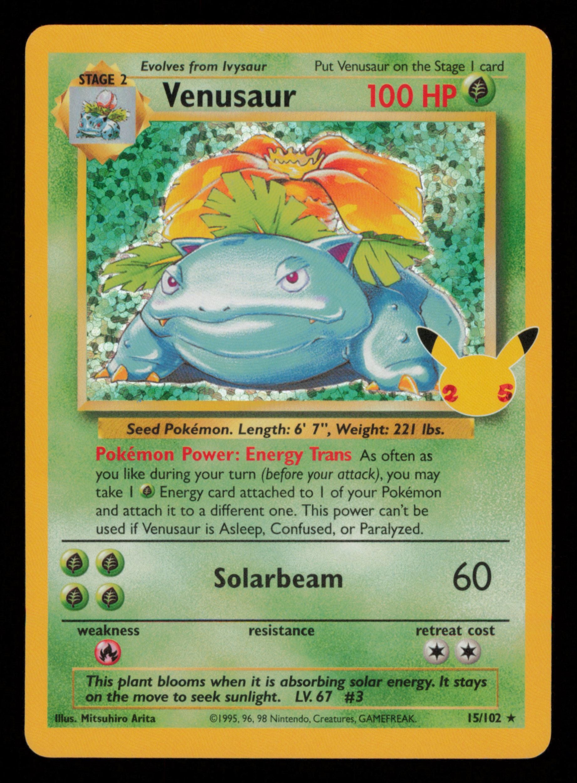 Venusaur 15/102 Classic Collection Celebrations: Classic Collection Pokemon