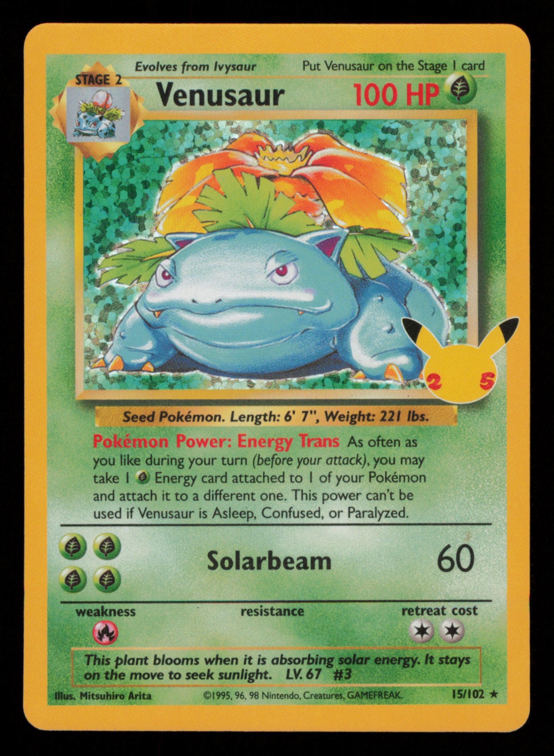 Venusaur 15/102 Classic Collection Celebrations: Classic Collection Pokemon