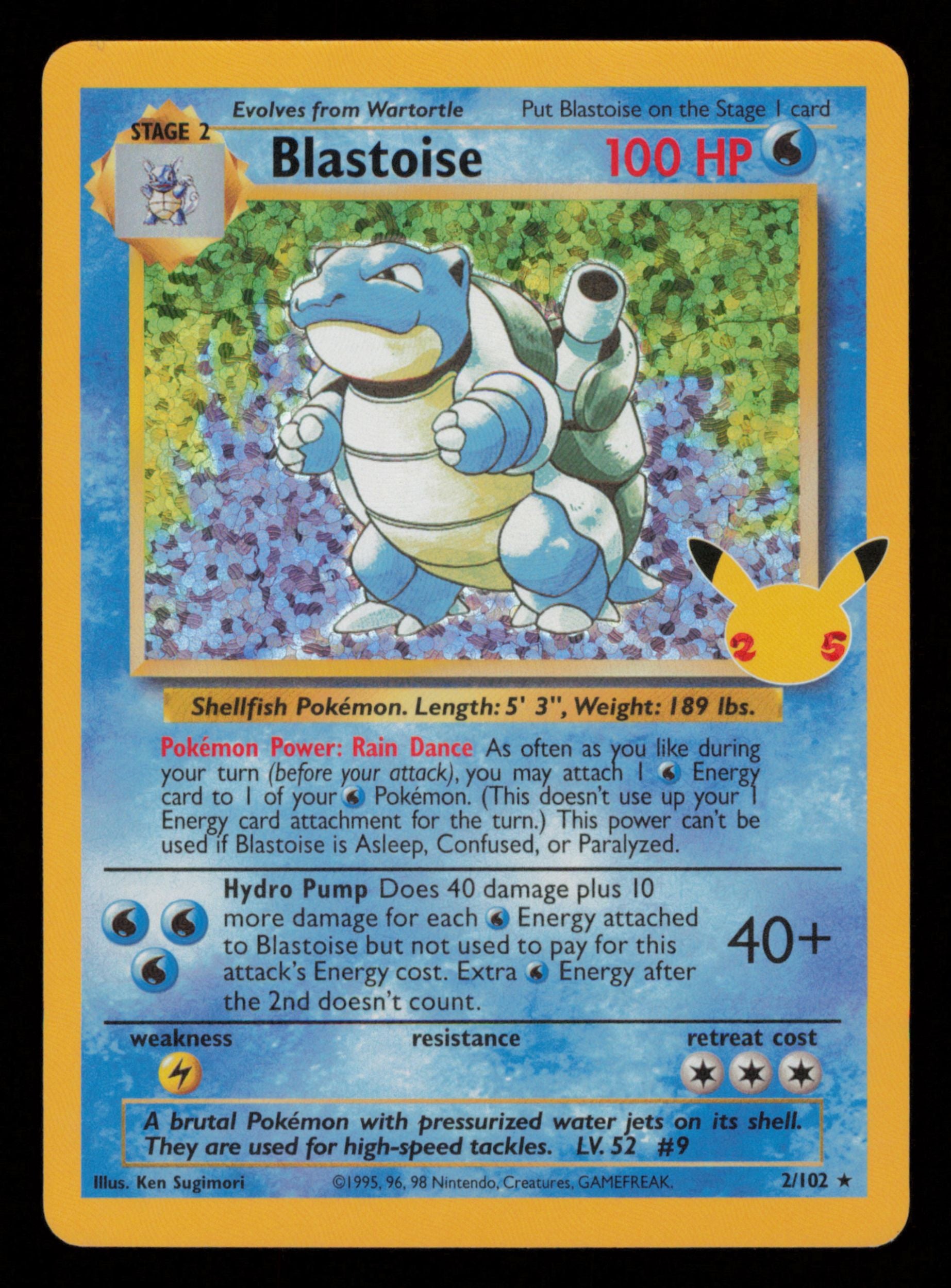 Blastoise 2/102 Classic Collection Celebrations: Classic Collection Pokemon
