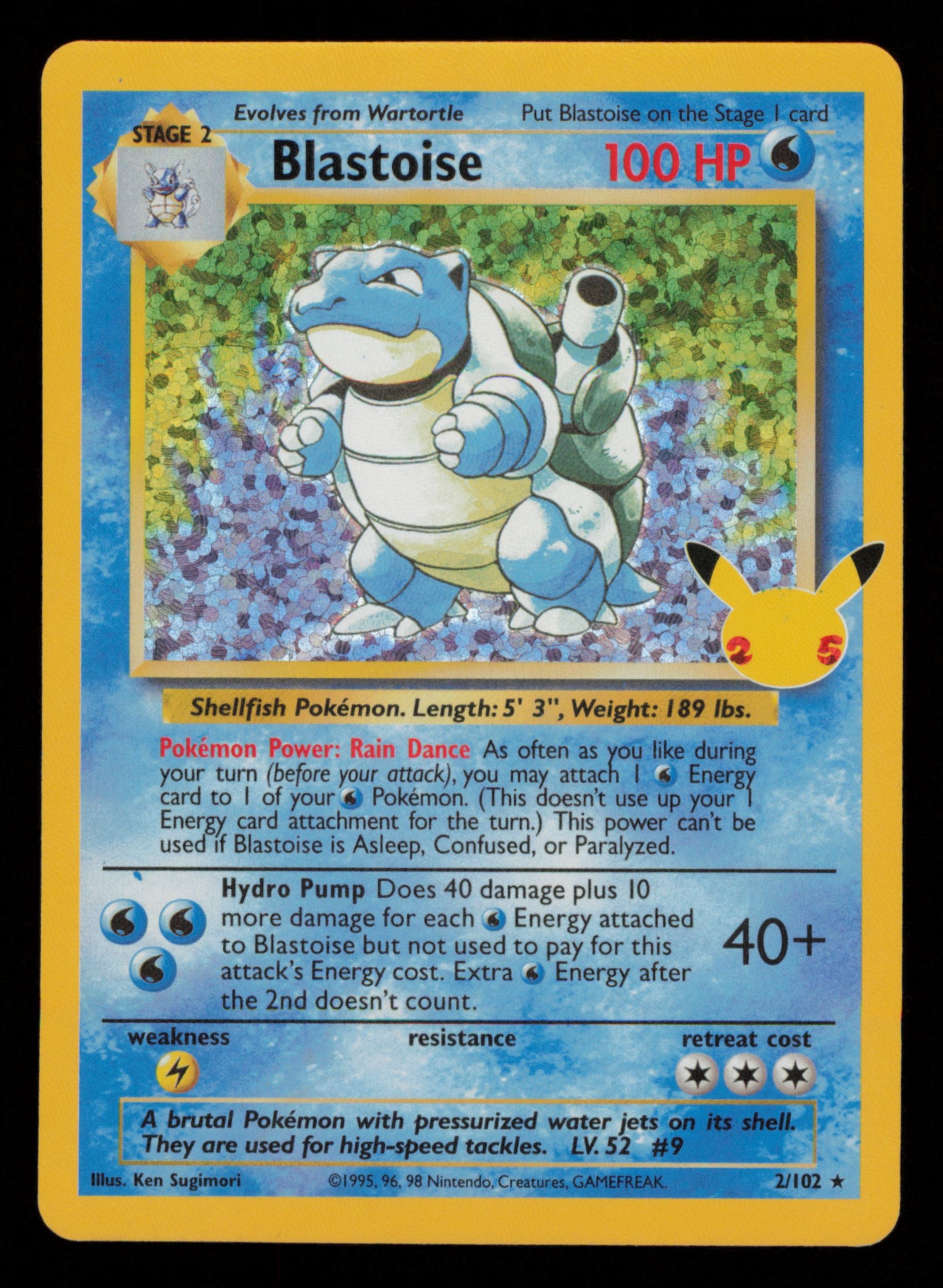 Blastoise 2/102 Classic Collection Celebrations: Classic Collection Pokemon