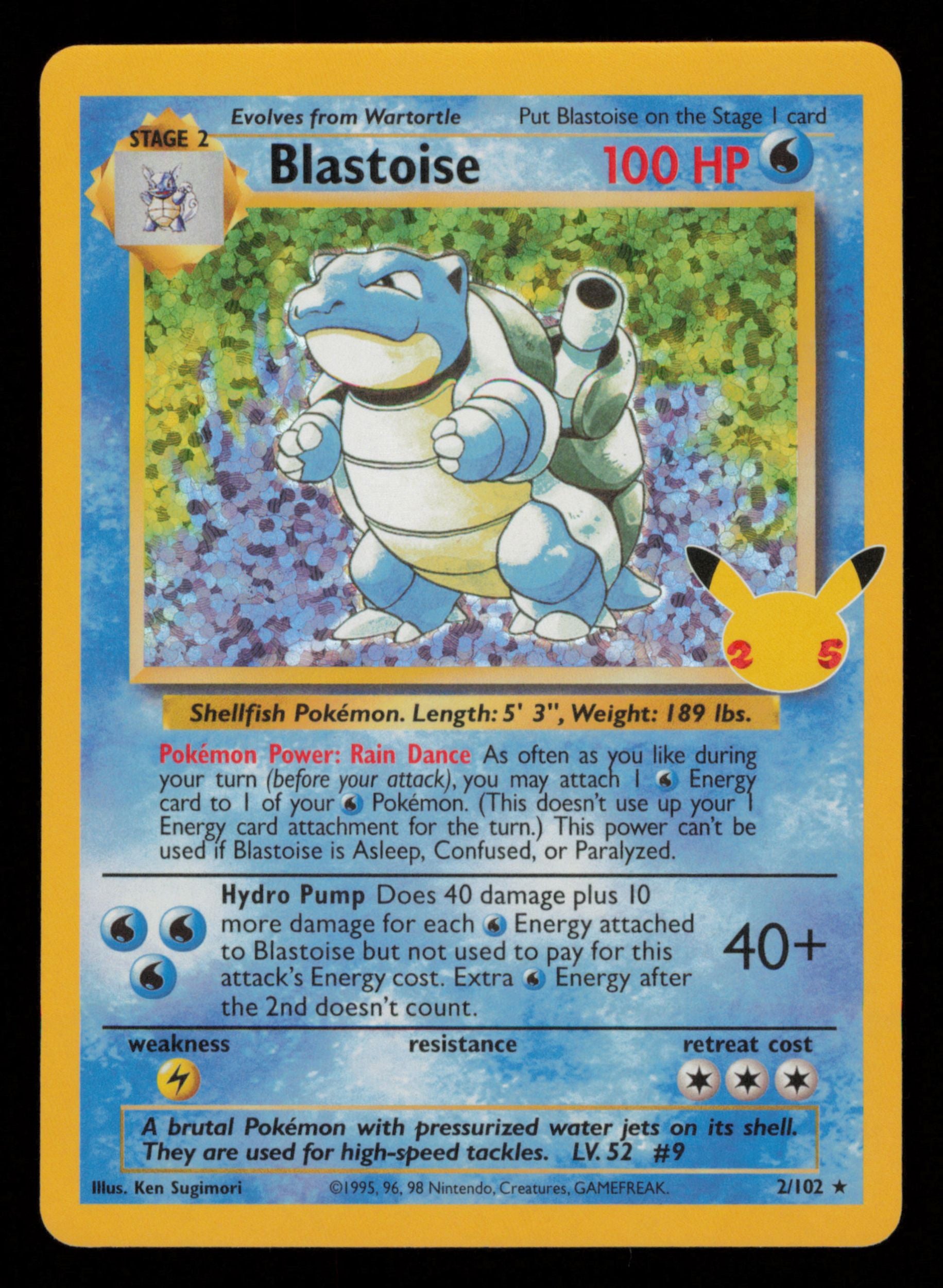 Blastoise 2/102 Classic Collection Celebrations: Classic Collection Pokemon