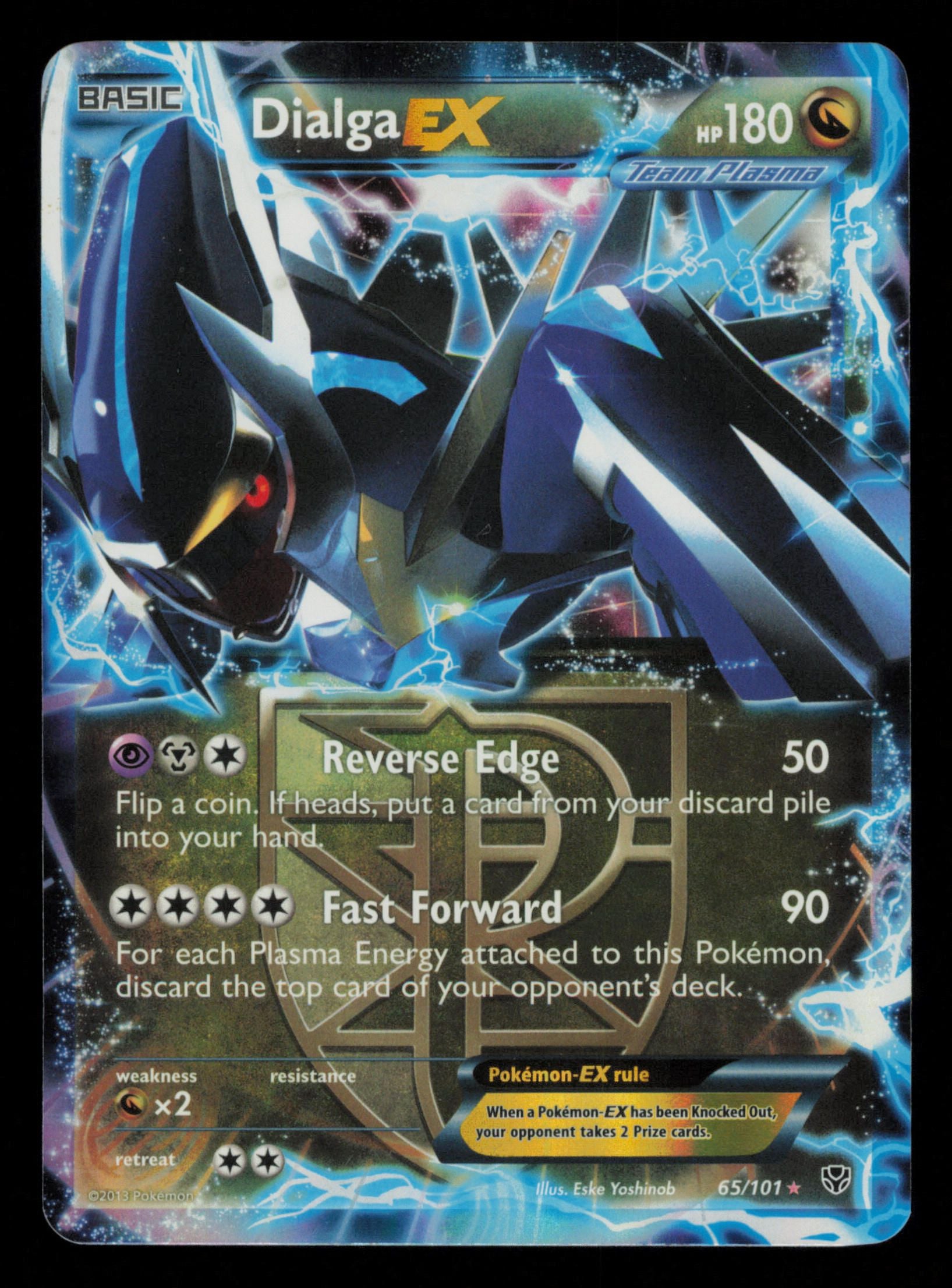 Dialga EX 65/101 Holo Rare EX Plasma Blast Pokemon