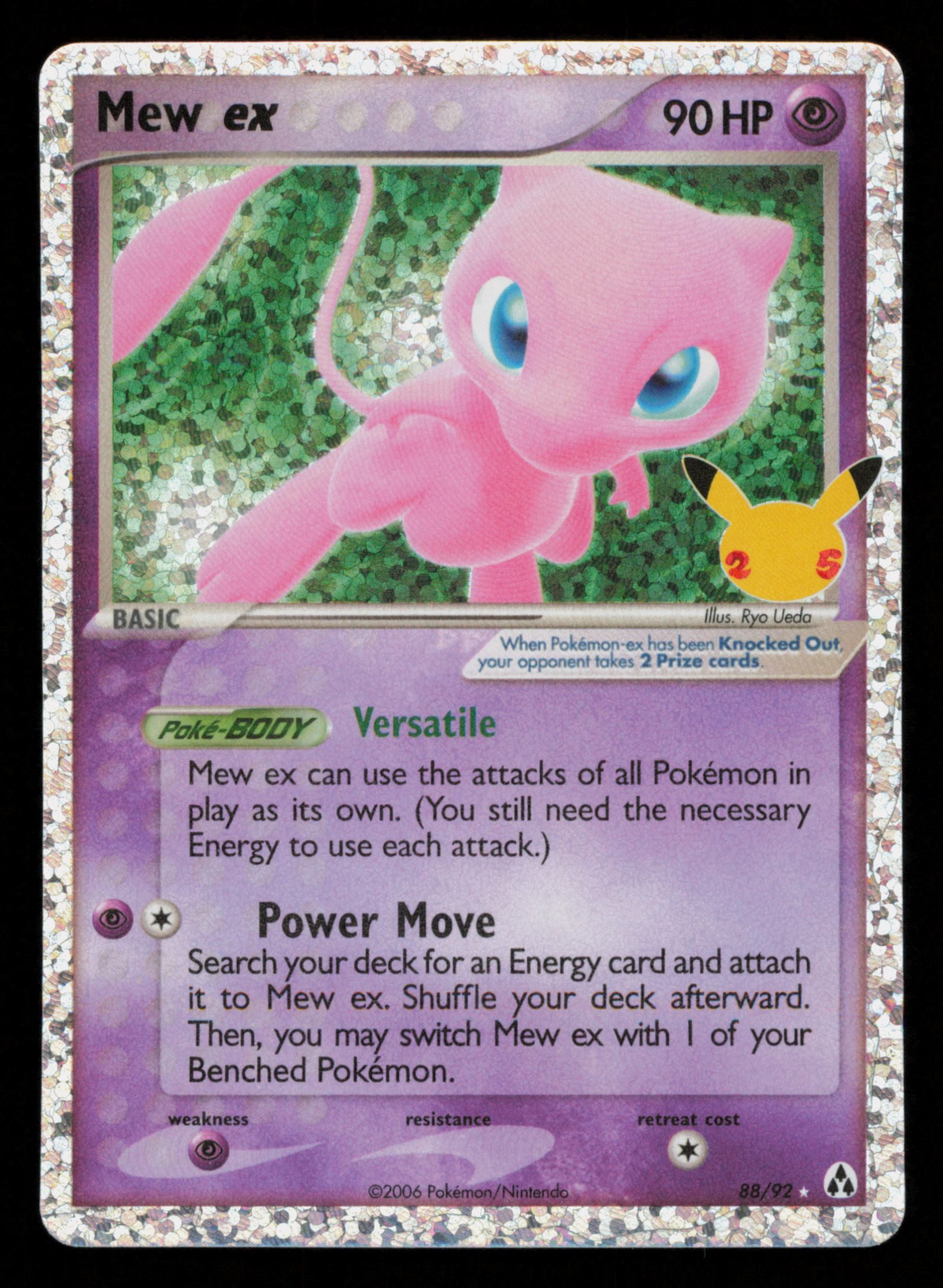 Mew ex 88/92 Classic Collection Celebrations: Classic Collection Pokemon