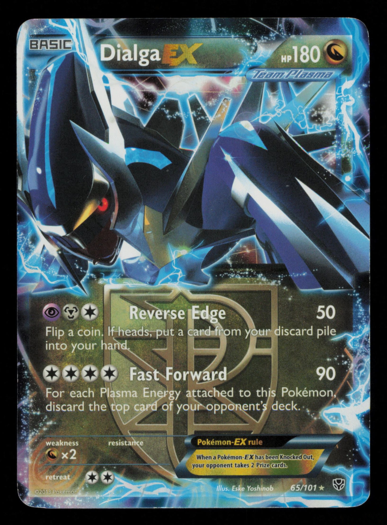 Dialga EX 65/101 Holo Rare EX Plasma Blast Pokemon