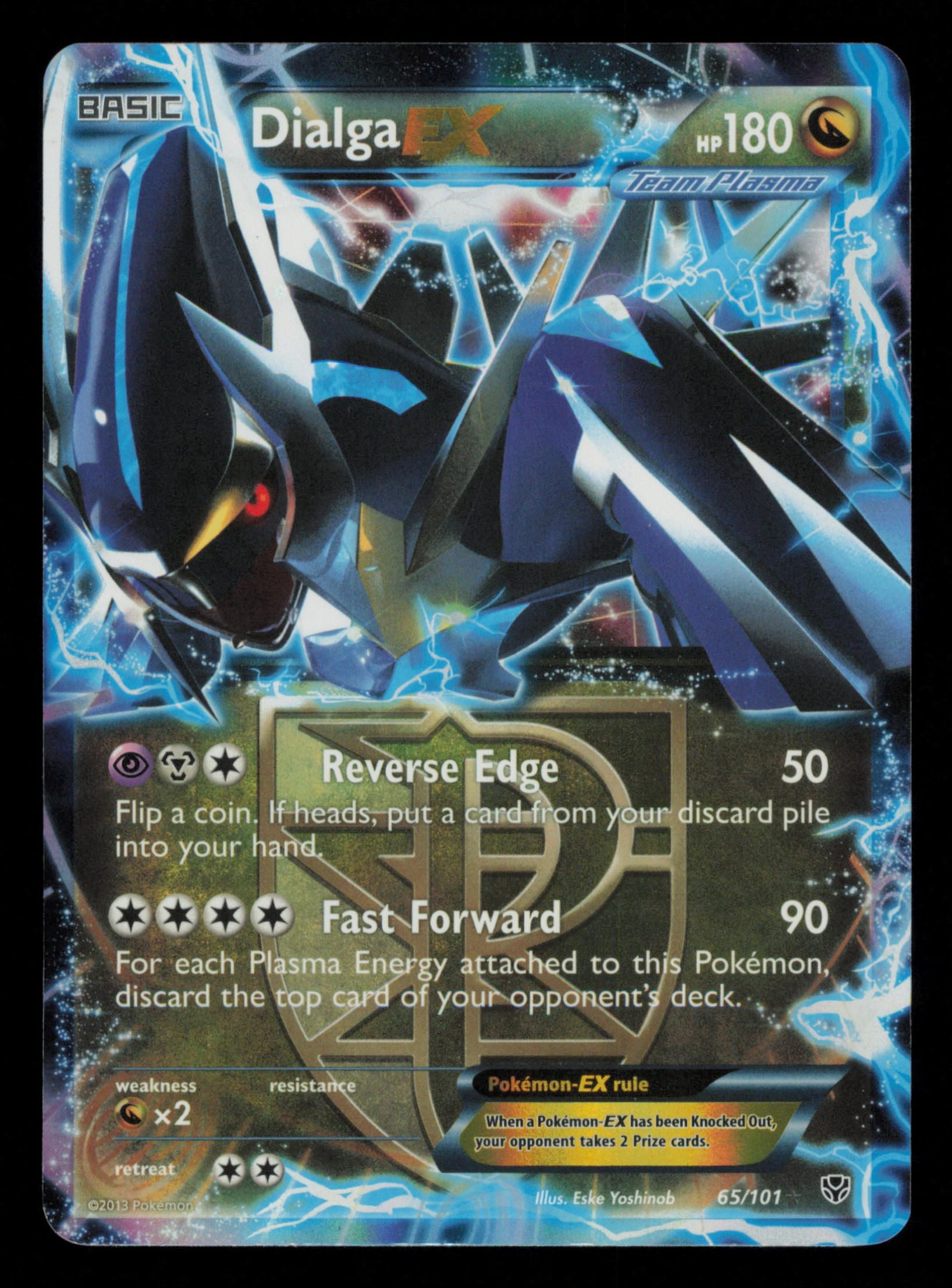 Dialga EX 65/101 Holo Rare EX Plasma Blast Pokemon