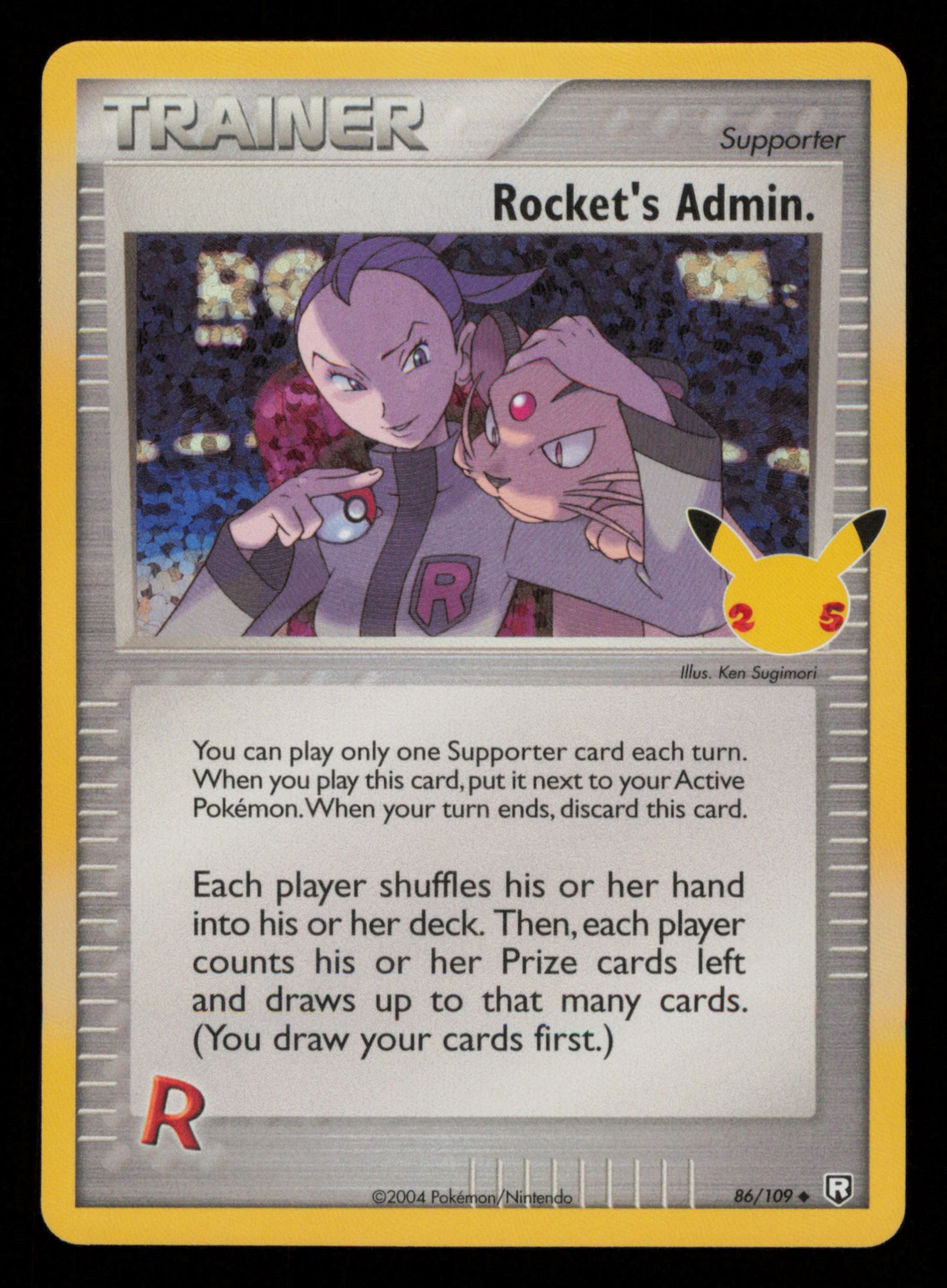 Rocket's Admin. 86/109 Celebrations: Classic Collection Pokemon