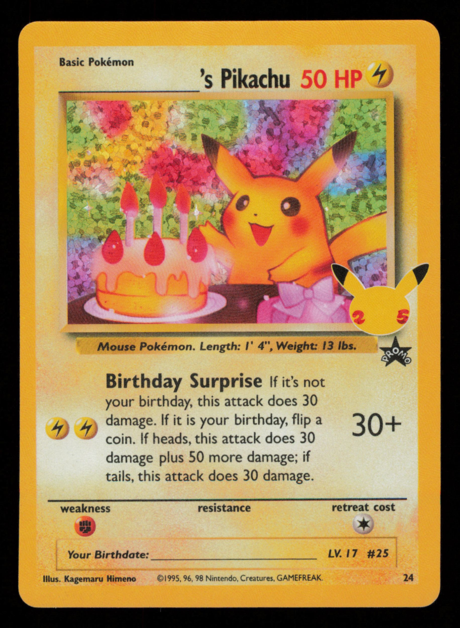 _____'s Pikachu 24 Classic Collection Celebrations: Classic Collection Pokemon