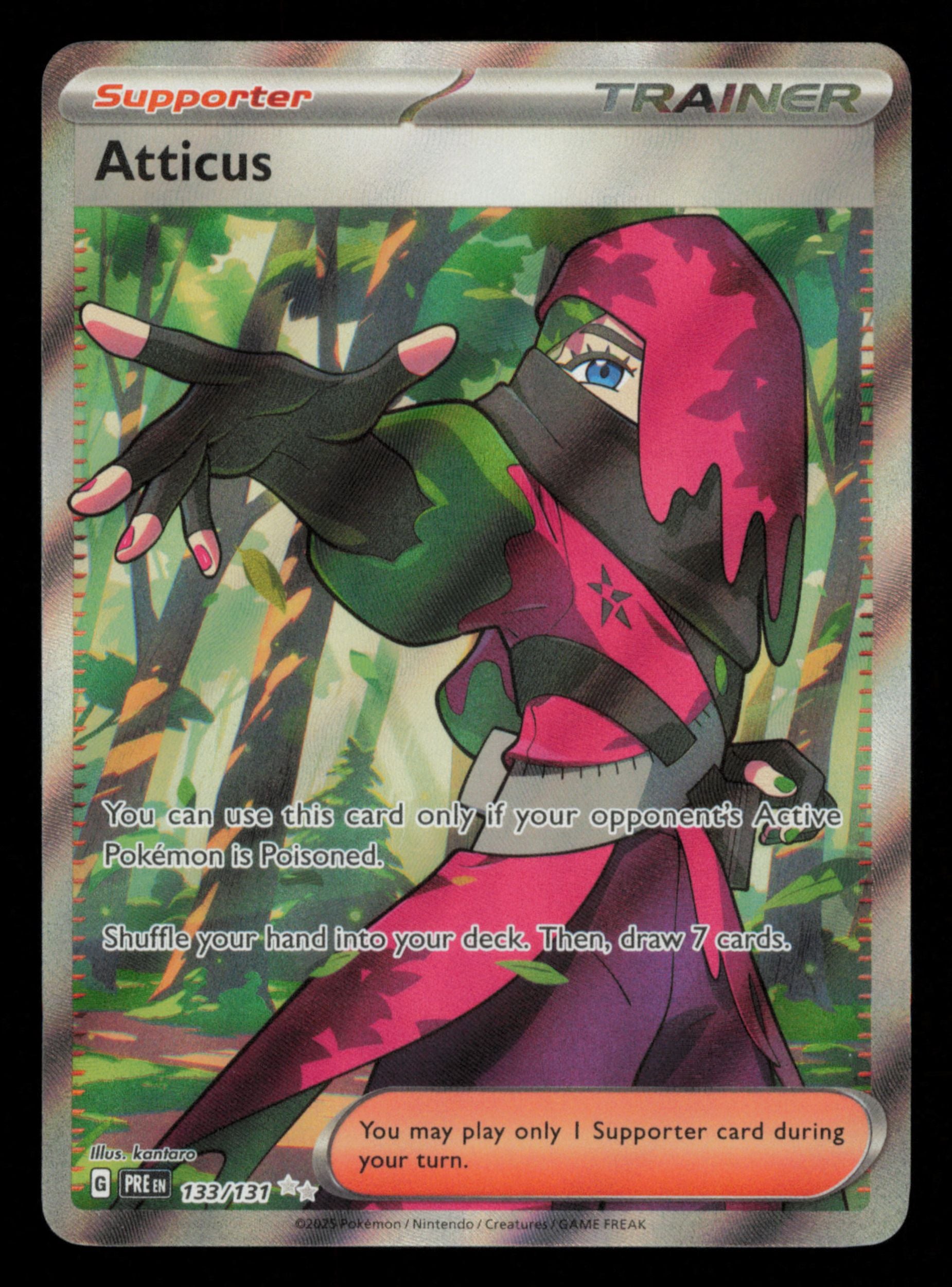 Atticus 133/131 Ultra Rare Prismatic Evolutions Pokemon