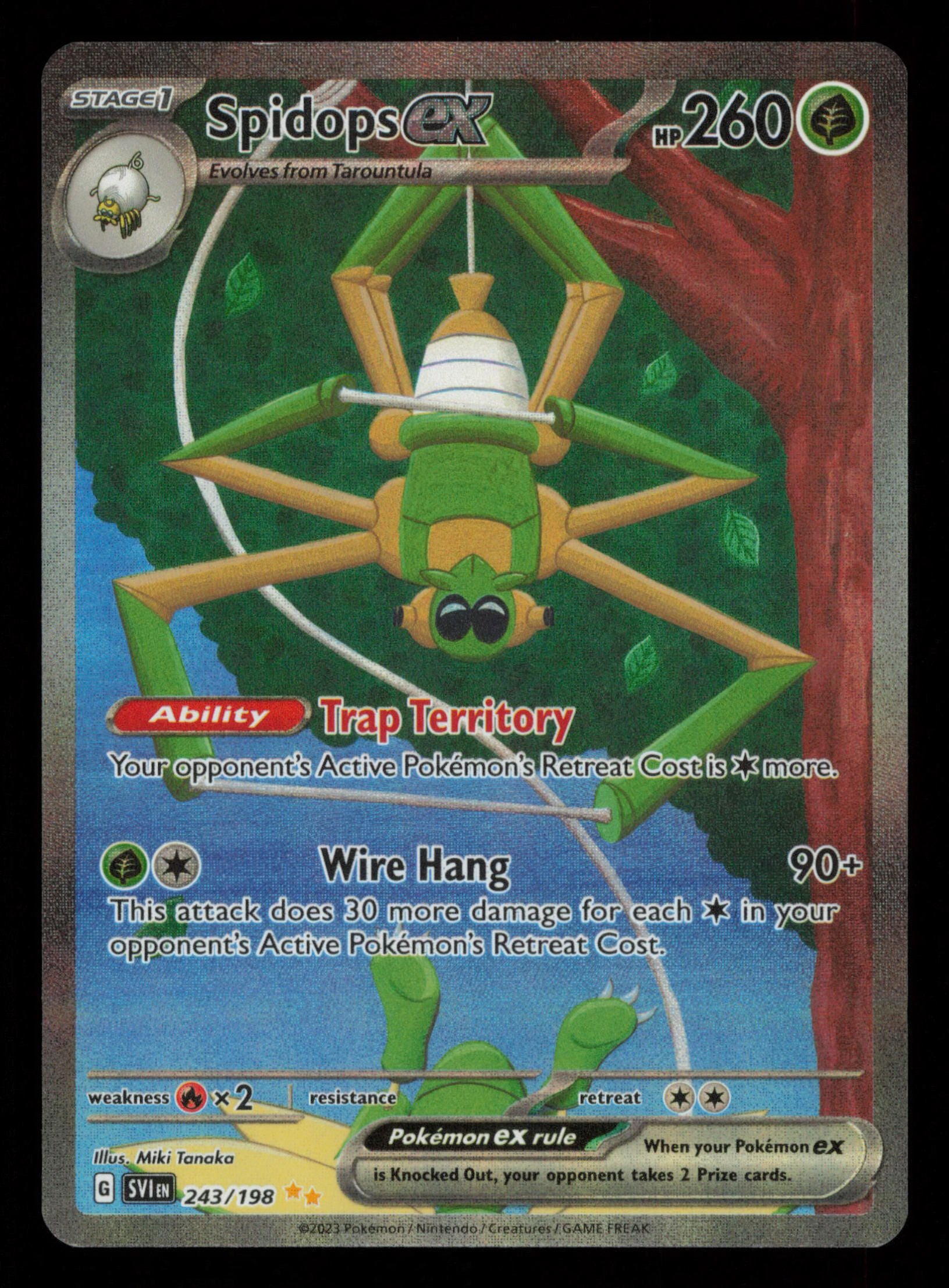 Spidops ex 243/198 Special Illustration Rare Scarlet & Violet Pokemon
