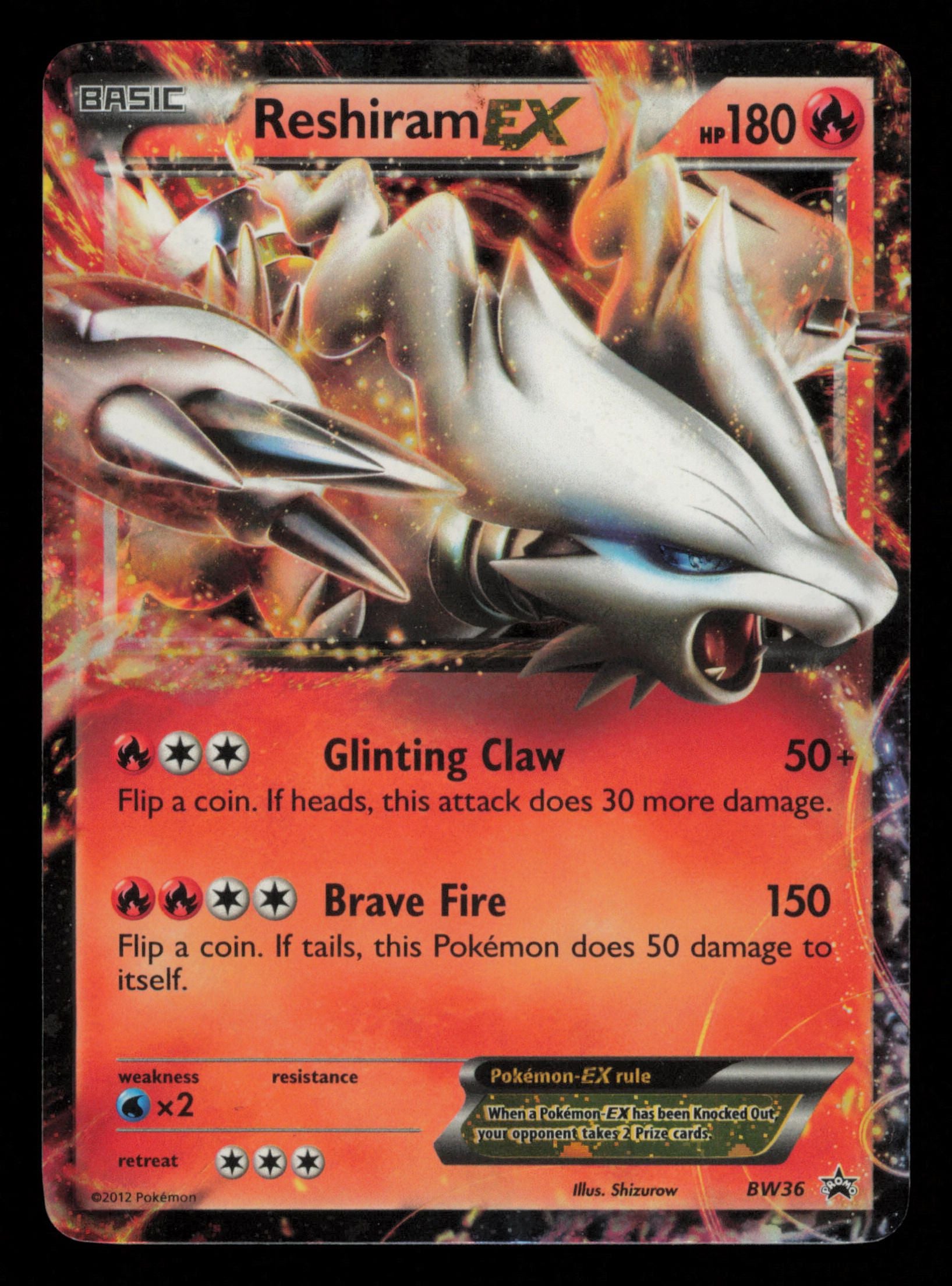 Reshiram EX BW36 Promo BW Black Star Promos Pokemon
