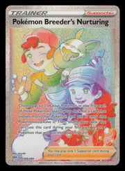 Pokemon Breeder's Nurturing 195/189 Rare Rainbow Darkness Ablaze Pokemon