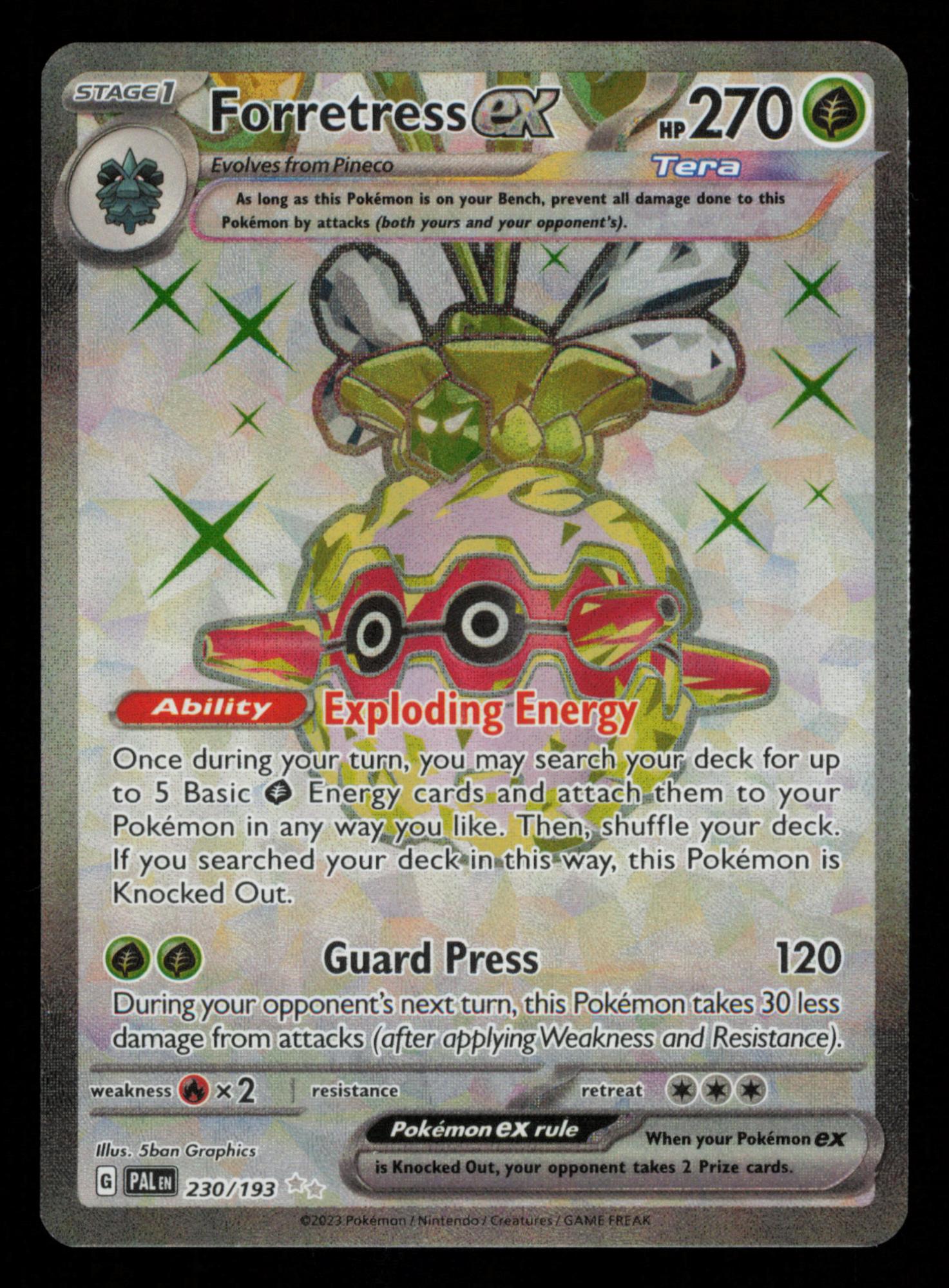 Forretress ex 230/193 Ultra Rare Paldea Evolved Pokemon