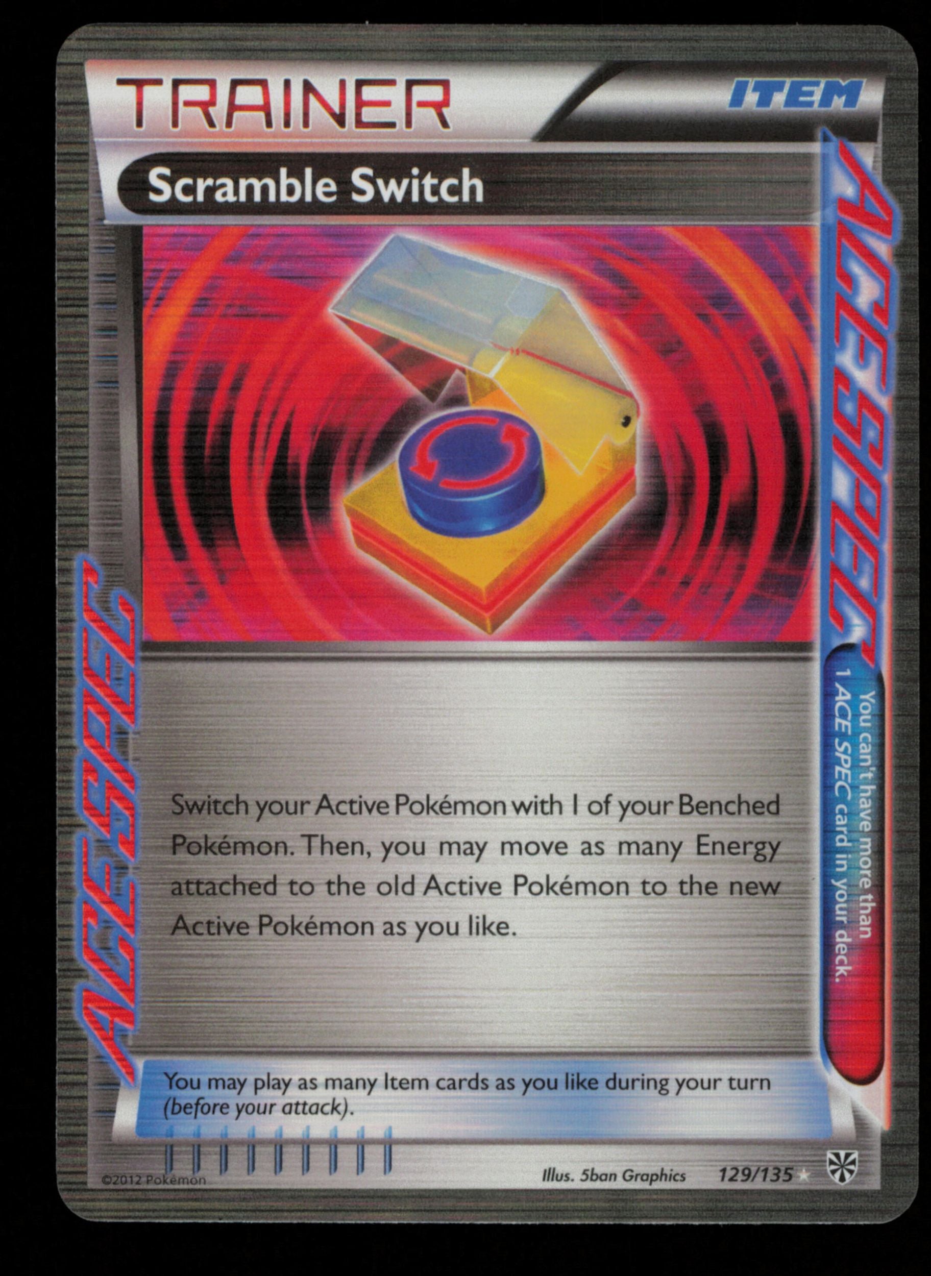 Scramble Switch 129/135 Rare ACE Plasma Storm Pokemon