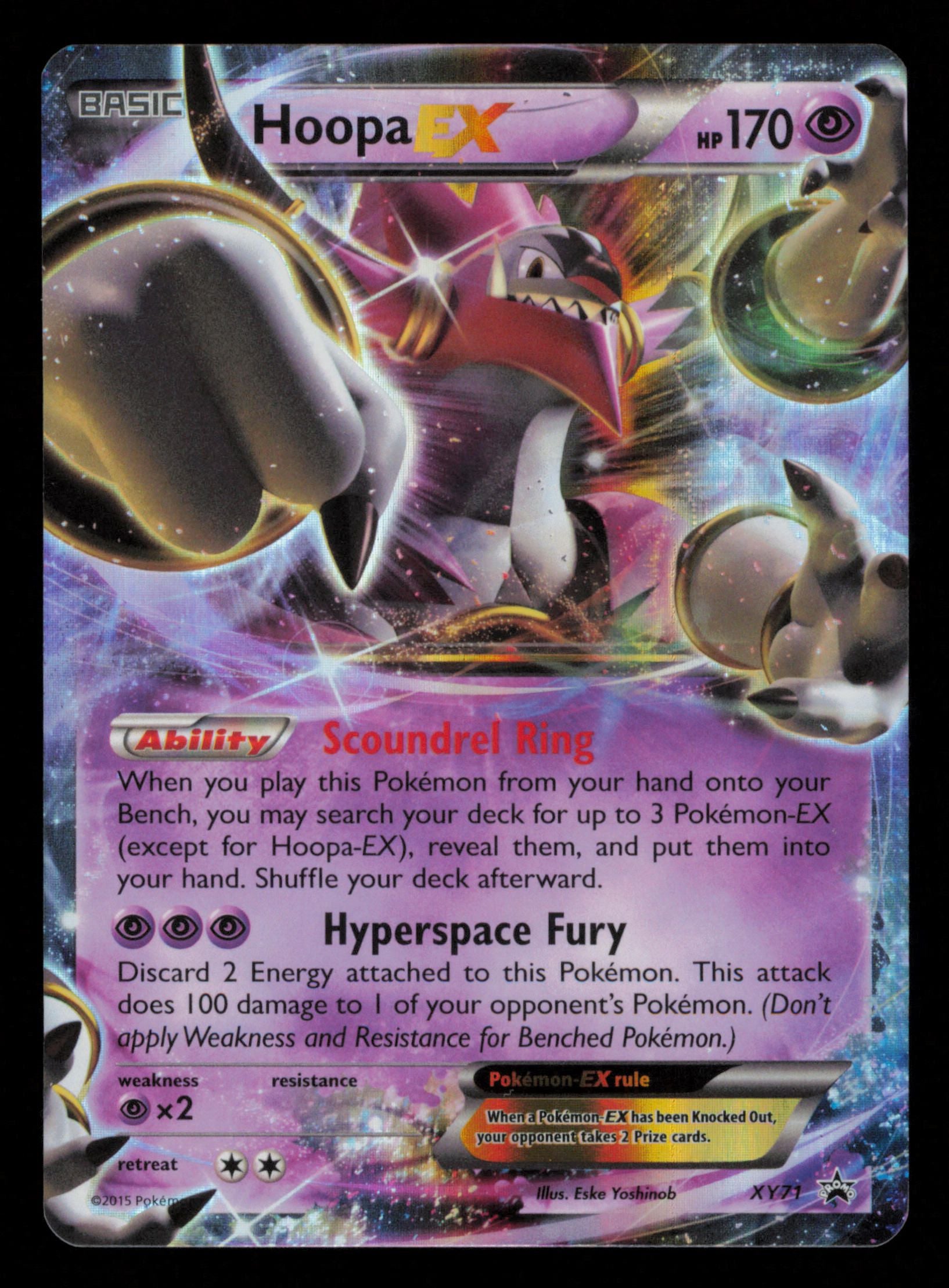Hoopa EX XY71 Promo XY Black Star Promos Pokemon