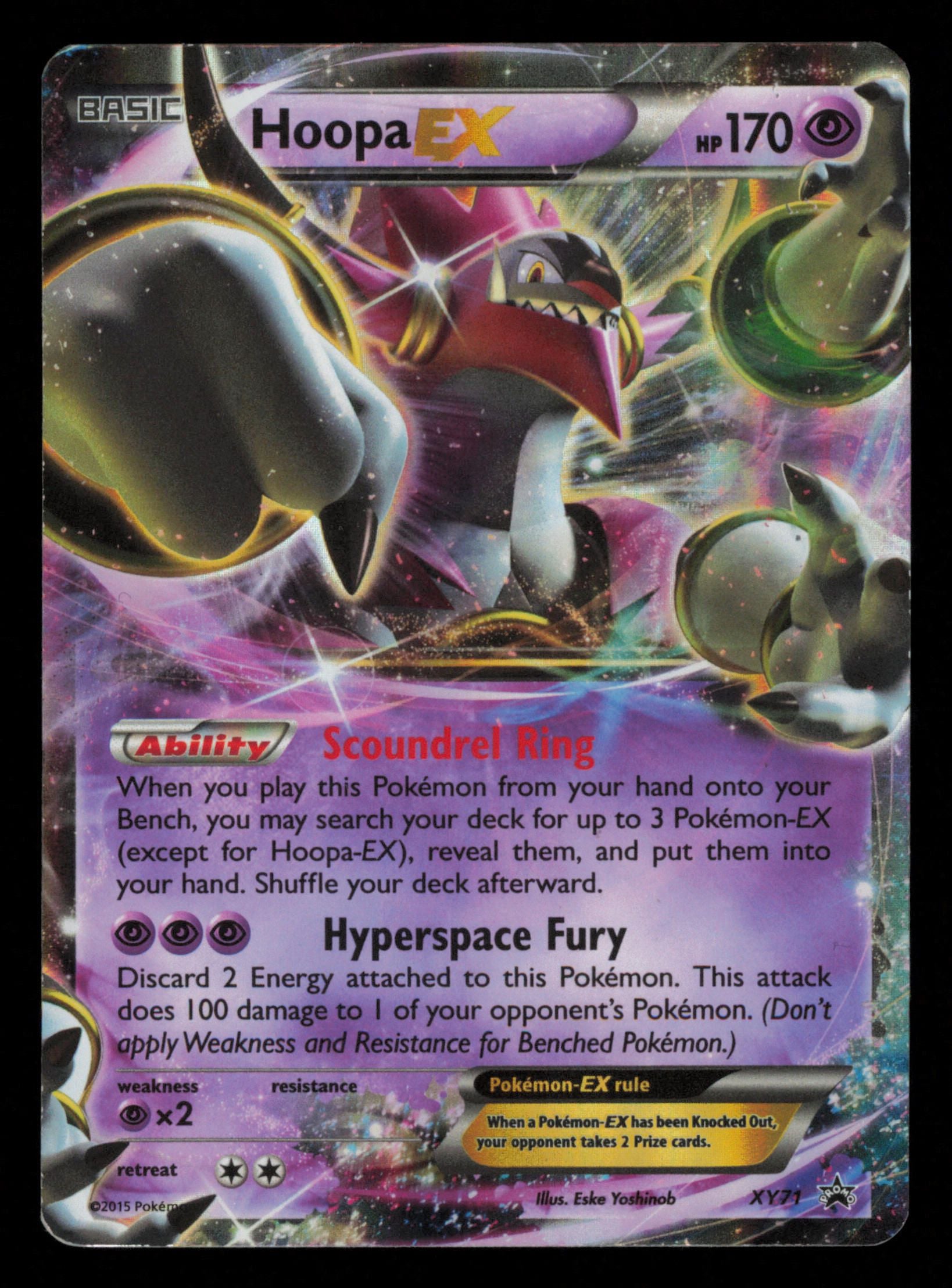 Hoopa EX XY71 Promo XY Black Star Promos Pokemon