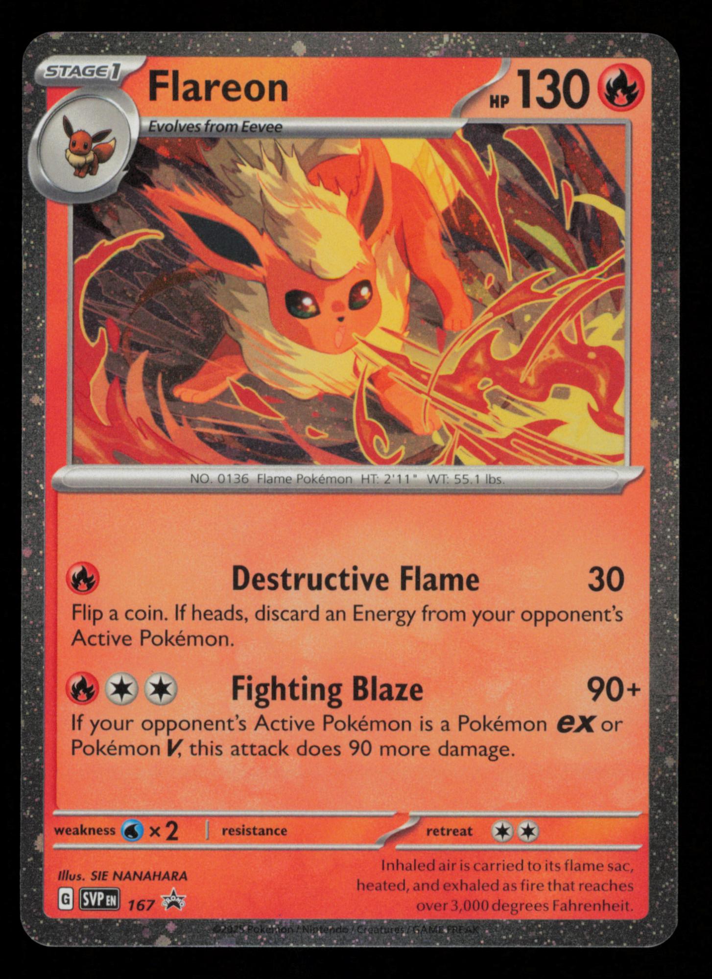 Flareon 167 Promo Scarlet & Violet Pokemon
